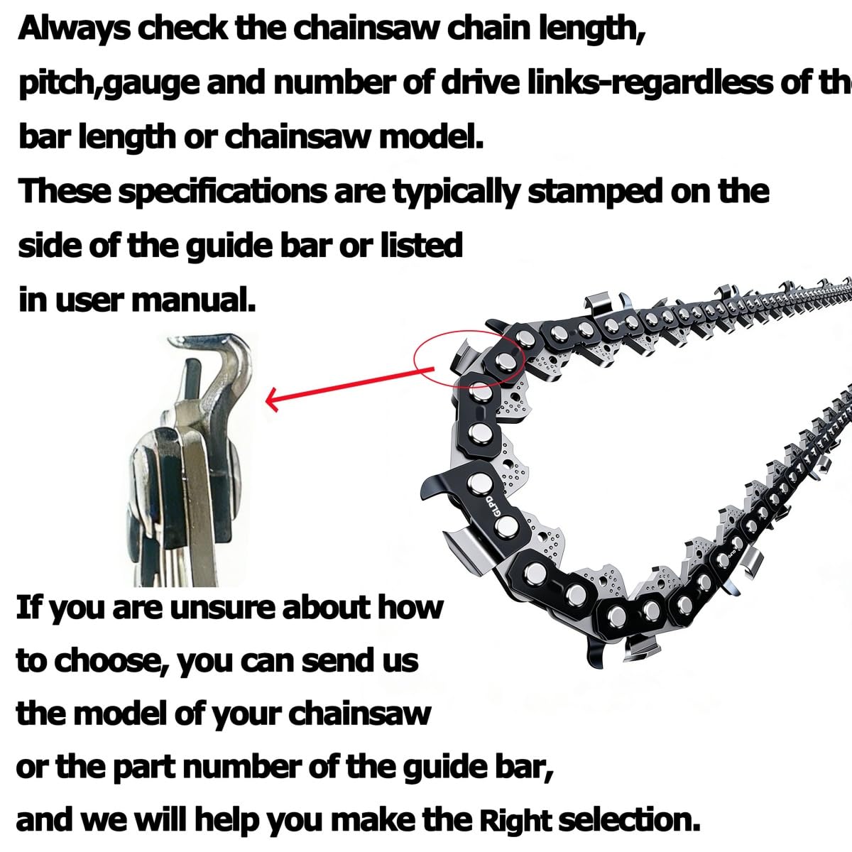 18 Inch Chainsaw Chain .325" Pitch .063" Gauge 68 Drive Links Fits for STIHL (PRE 2023 .063" Gauge) MS250, MS251 and More,V68 (3 chainsaw chains)