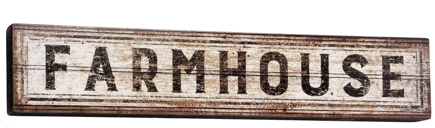 Primitives by Kathy 30365 Inspired Box Sign, Rustic Farmhouse