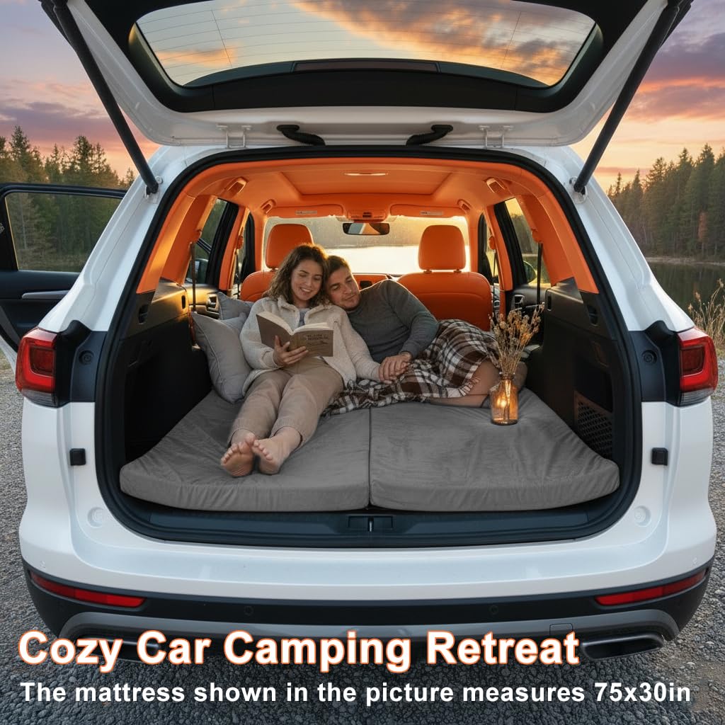 YJPCKH Roll Up Foam Camping Mattress - 30D High-Density Foam Sleeping Pad with Travel Bag - Portable Floor Mat for Tent, Car Camping & Guest Bed (Cot(72X24))