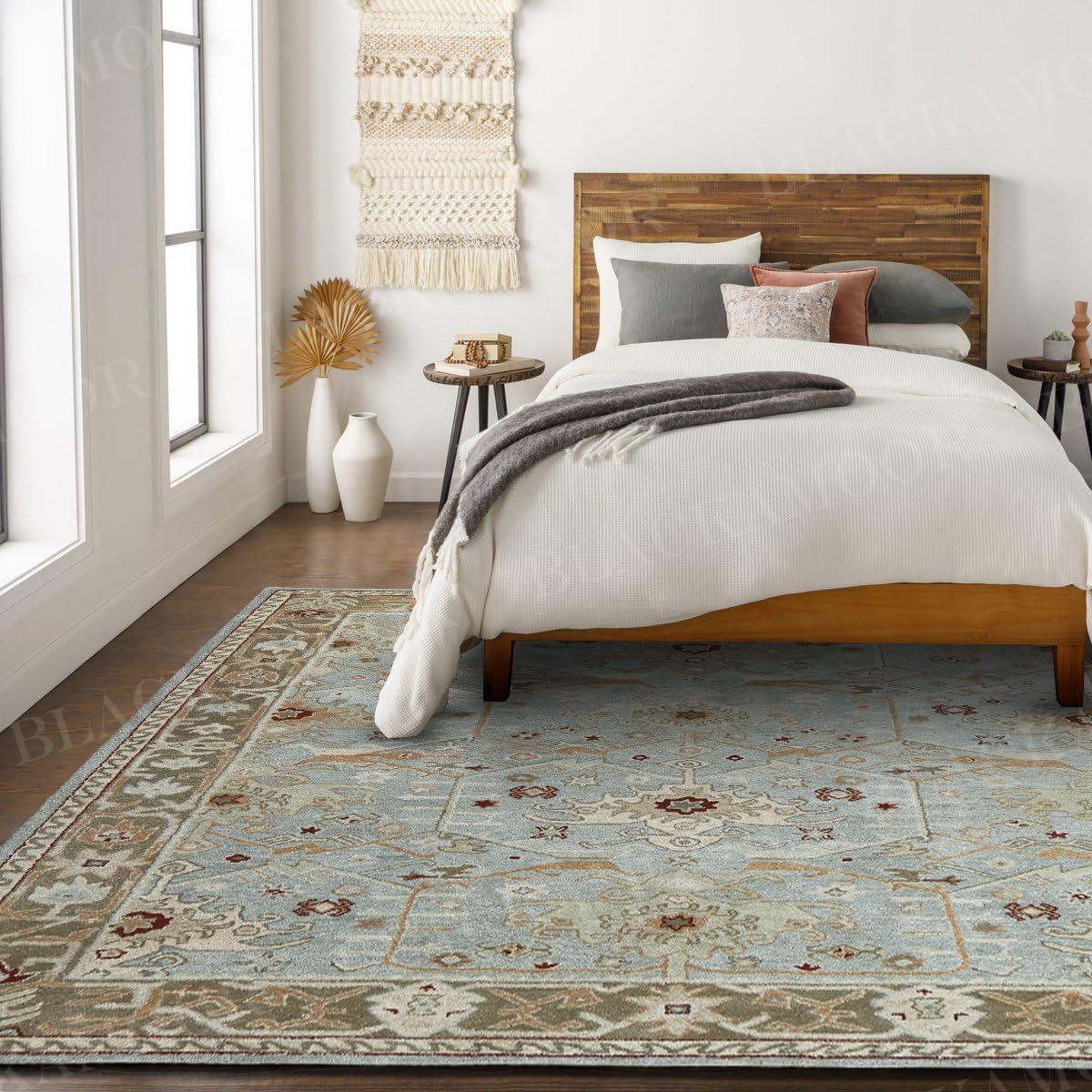 Blackamoor Channing New Handmade Woolen Tufted Rug Masterpiece Design Fine Wool Pile,Durability Ideal for Living Rooms | All Charges are Included in The Final Price (2'.6" x6' Runner (80cm x 180cm))