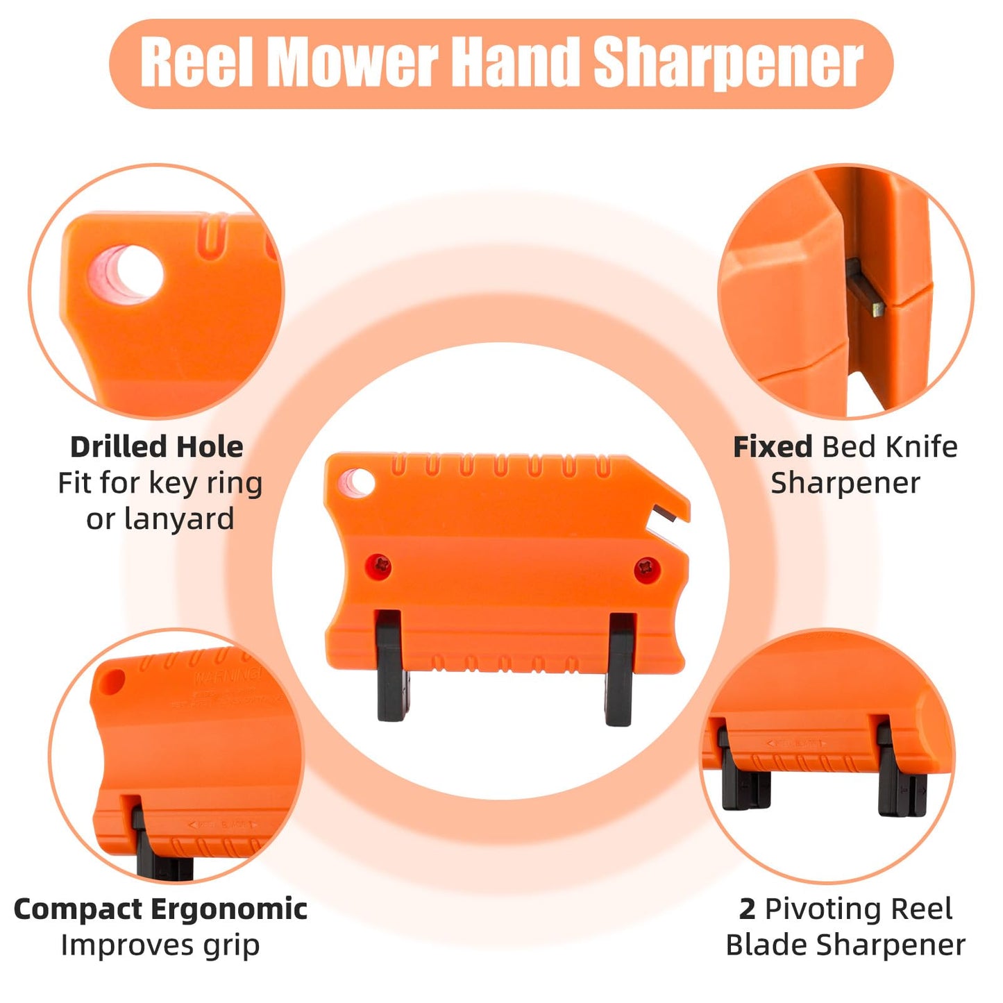 Reel Mower Blade Sharpener Kit - Orange