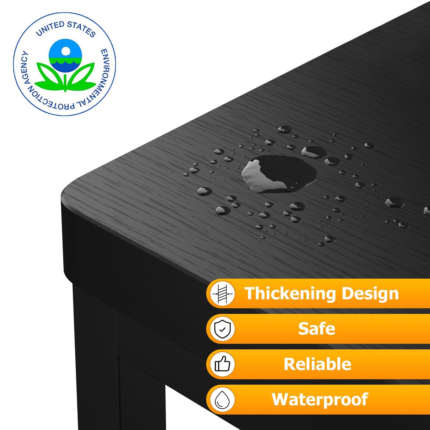 Step Stools for Adults Kids, Heavy Duty Stepping Stools Wooden Bed Step Stools for High Beds, Non-Slip 2 Bedside Foot Stool with 500 Lbs Capacity for Bedroom Kitchen Bathroom Outside, Easy Assembly