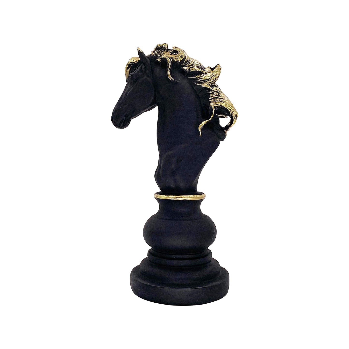 LOOYAR Three Pack Chess King Queen Knight Statue Sculpture Ornament Collectible Figurine for Home Office Desk Table Decoration Gift