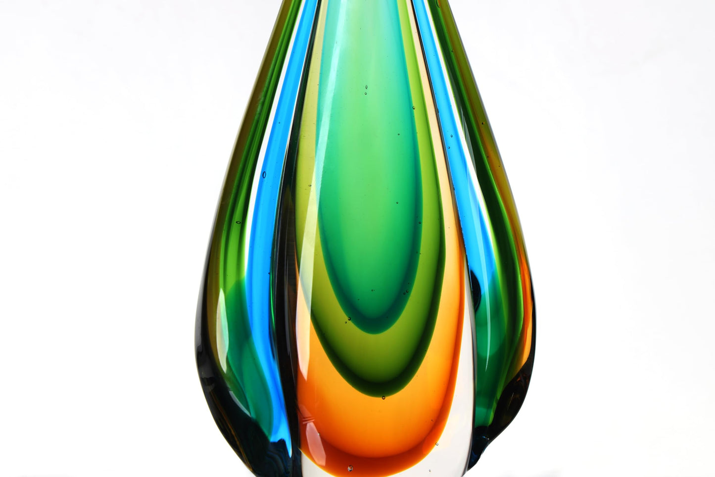 YAOYUAN Handmade Murano Glass Sculpture for Home Decor,18.11in Height (Sculpture Extra Large)