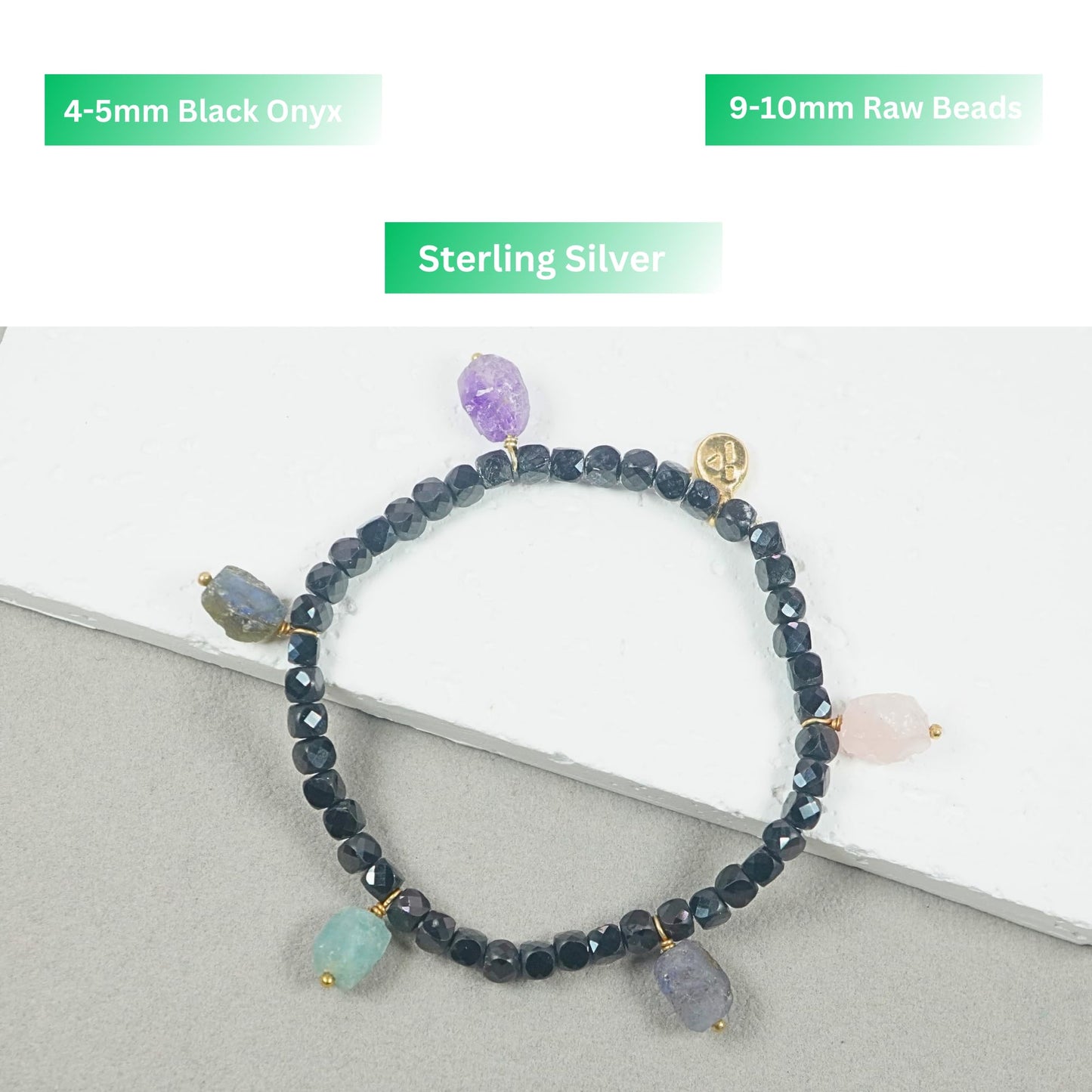 Black Onyx Bracelets for Women - Elegant Chakra Charm Beaded Bracelets for Women - Premium Womens Bracelets with Stunning Energy Balancing Gemstones Onyx for Spiritual Harmony and Style