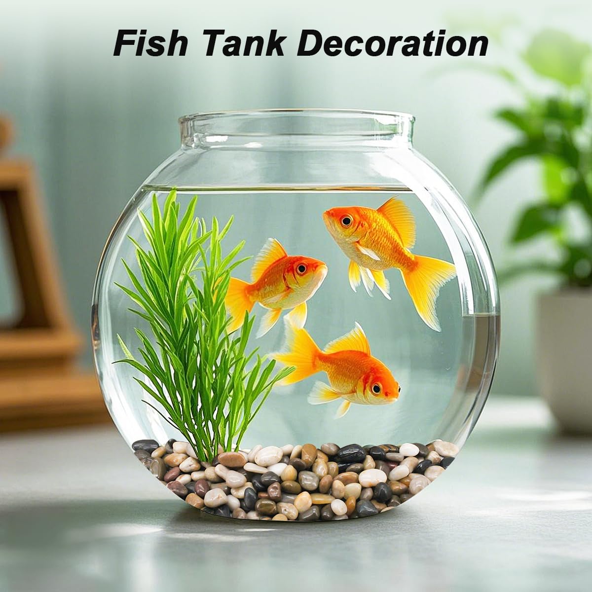 Virekm River Rocks, Decorative Ornamental Pebbles,Garden Landscaping Stones,Gravel Filler for Home Decoration Flower Bed Fish Tank Plants Vases Succulents