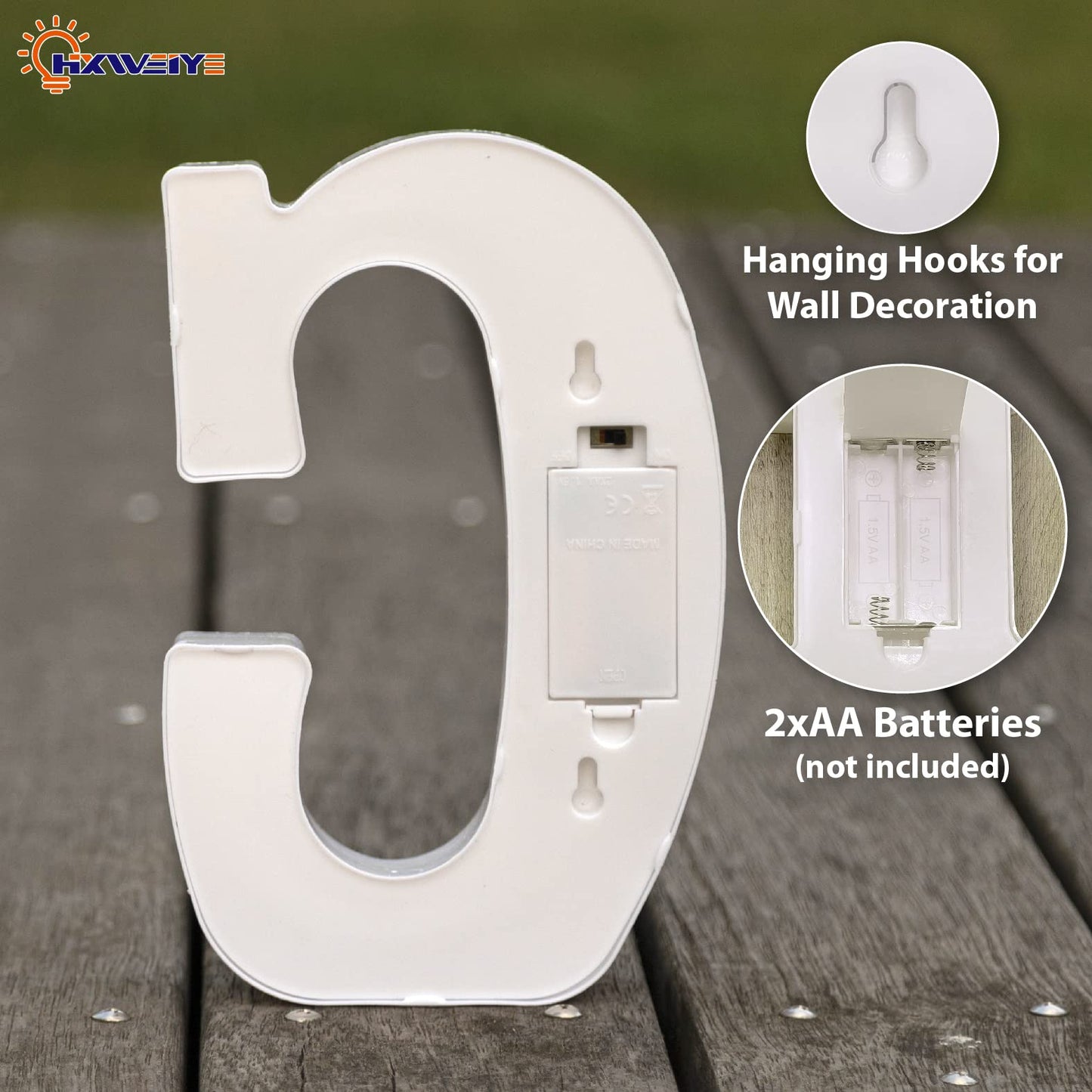 HXWEIYE LED Marquee Letters Lights Sign C, 26 Alphabet Light Up Letters and Number 0-9 Number Warm White Led Letter for Bar Party Birthday Home Wedding Décor