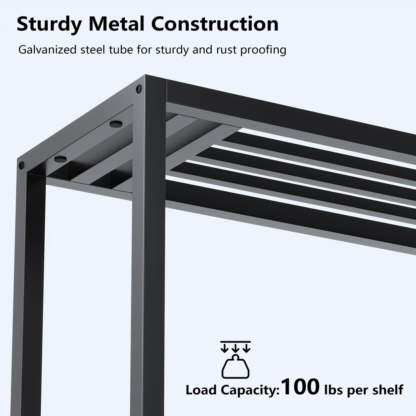 Hongsane Plant Stand Indoor Outdoor,3 Tier Ladder Metal Plant Stands Riser,Heavy Duty Wrought Iron Plant Shelves for Multi Large Pots,Black Tiered Flower Display Holder for Living Room,Patio,Balcony