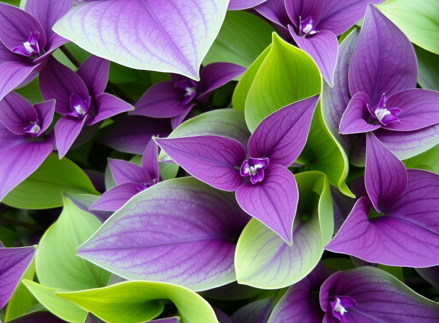 4 Pale Puma Wandering Jew Cuttings to Grow - Tradescantia pallida