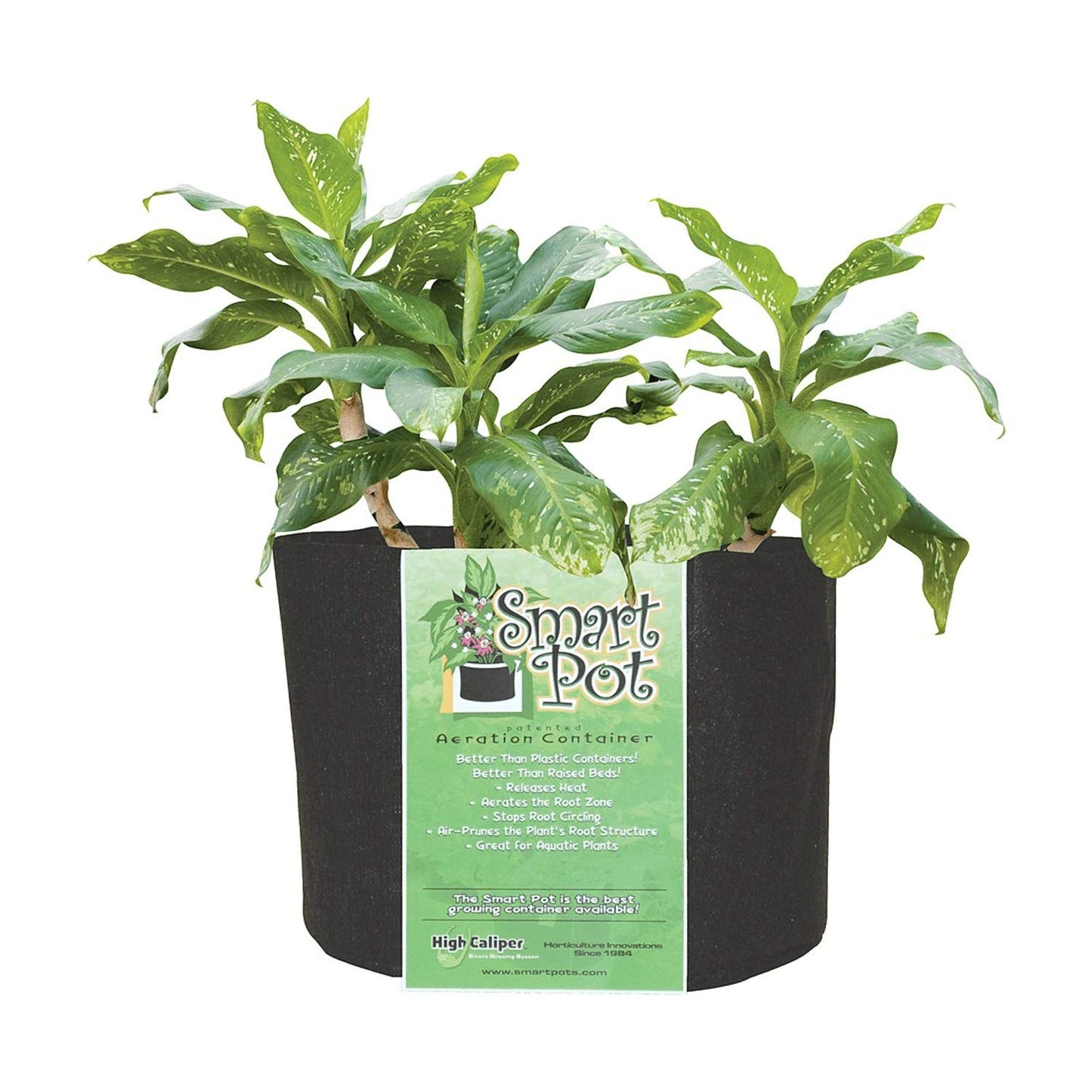 Smart Pots 30-Gallon Smart Pot Soft-Sided Container, Black