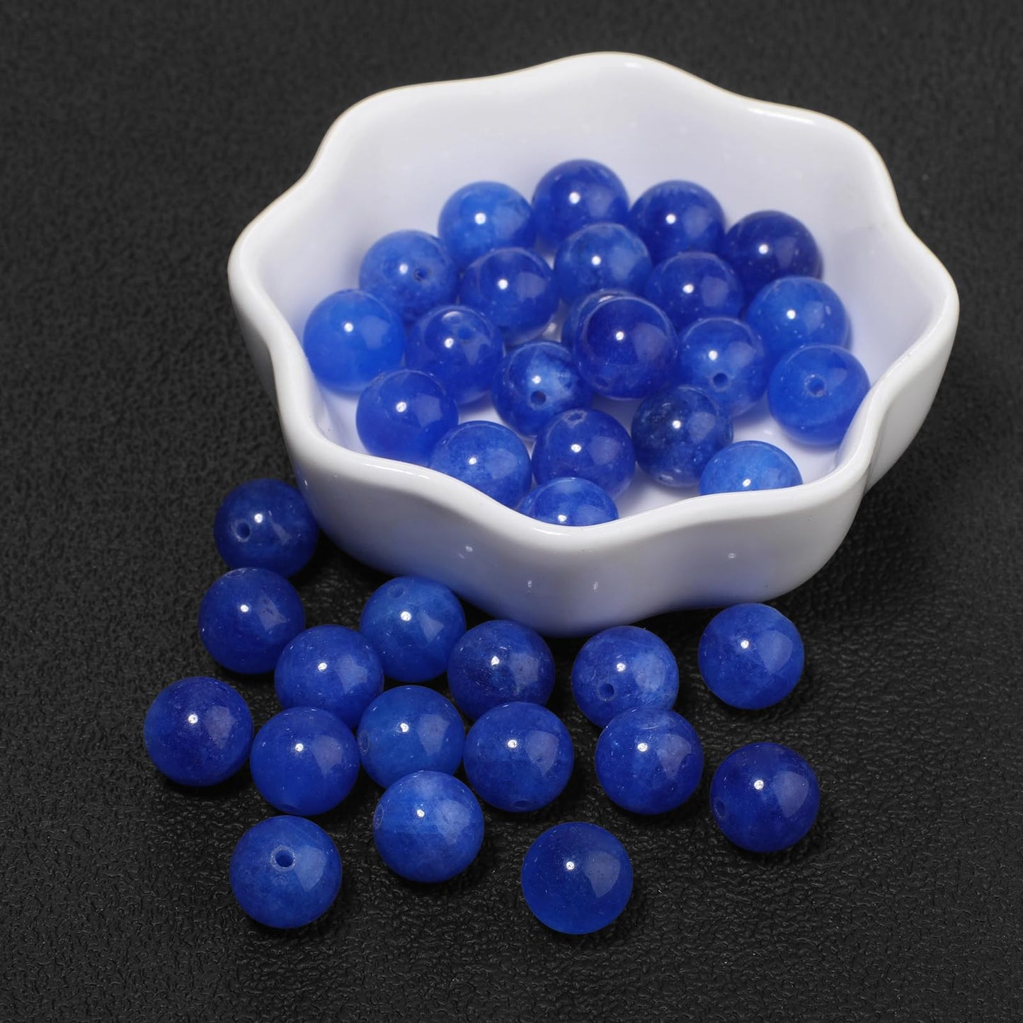 About 45pcs 8mm Natural Stone Beads Kyanite Beads Crystal Gemstone for Jewelry Making, DIY Bracelet Necklace