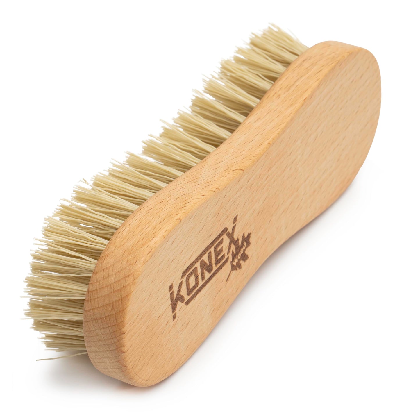 Konex Heavy-Duty Peanut-Shaped Brush 2-Pack, Durable and Long-Lasting Design for Tough Surfaces, Home and Industrial Use