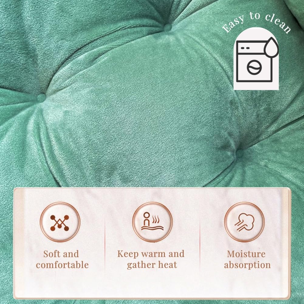 Yuthsona Non-Slip Rocking Chair Cushion Seat Cushion Plush with Ties Soft Seat Pad with High Back Desk Chair Pad for Office Car Home Dining Room Kitchen