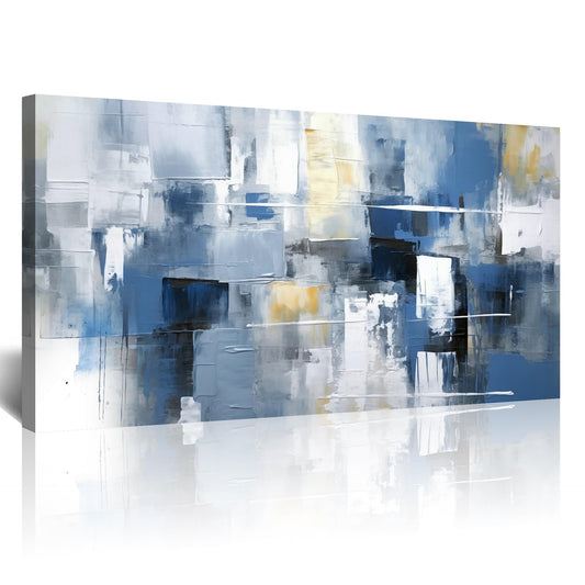 Framed Canvas Wall Art - Abstract Ink Paintings for Living Room & Bedroom - Large Size Wall Decor - Minimalist Abstract Pictures - Home Decor
