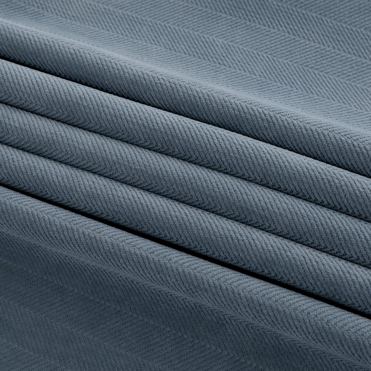 AMBERIS Bed Runner Single Layer Chenille Blue, Modern Style Bed Scarves for Home Hotel Decorations (Pillowcases Sold Separately)