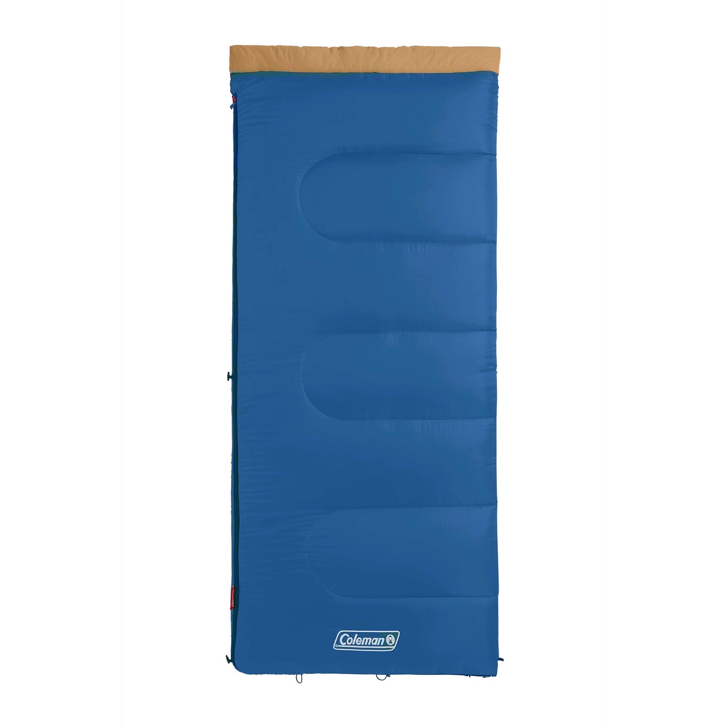 Coleman Brazos 20/30°F Adult Cool-Weather Sleeping Bag with No-Snag Zipper & Stuff Sack, Machine Washable