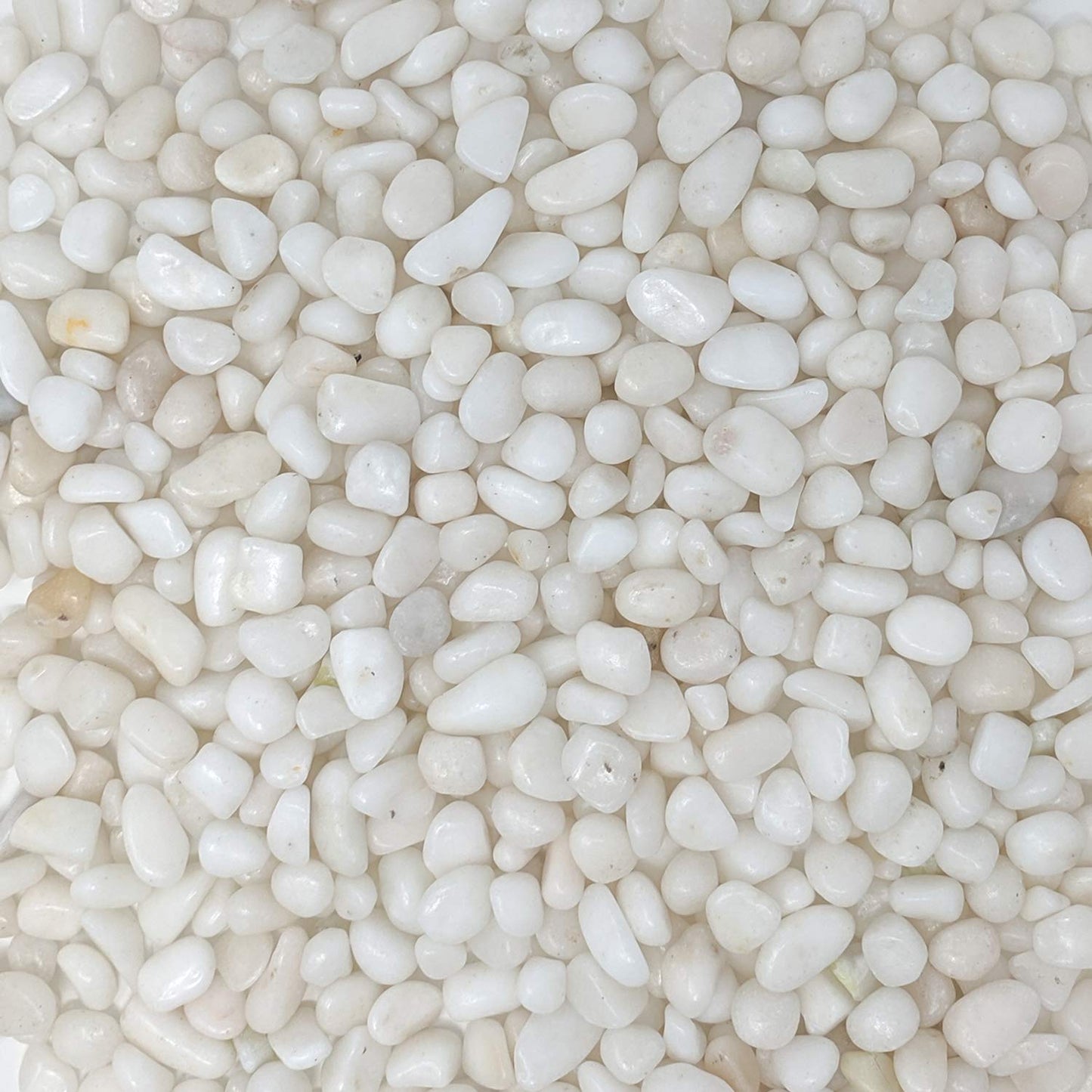 Midwest Hearth Decorative Polished White Pebbles 3/8" Gravel Size (2-lb Bag)
