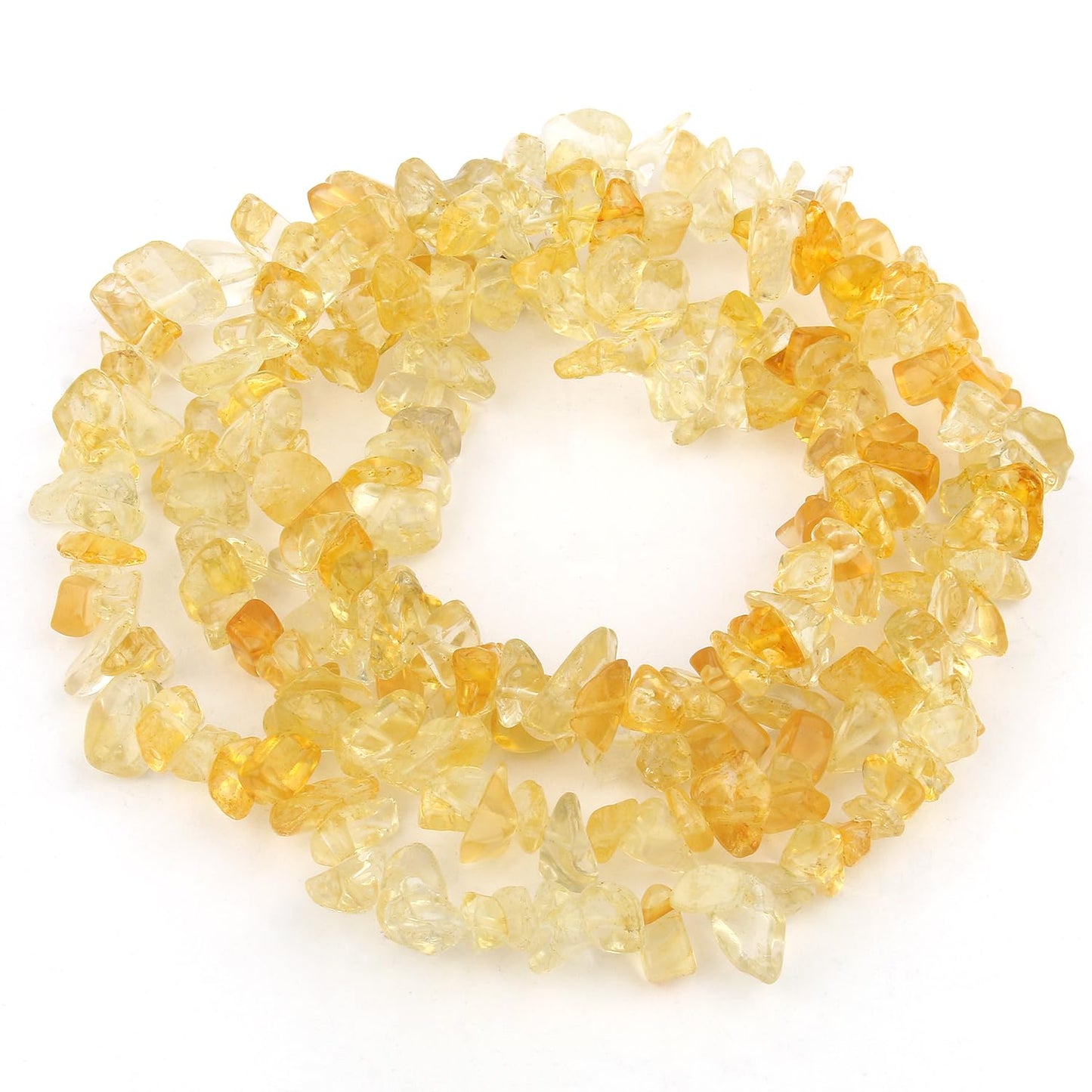 30in Citrine Natural Chip Stone Beads 5-8mm About 230pcs, Irregular Drilled Yellow Bead for Bracelets Jewelry Making Supplies for Adults, DIY Crafts.