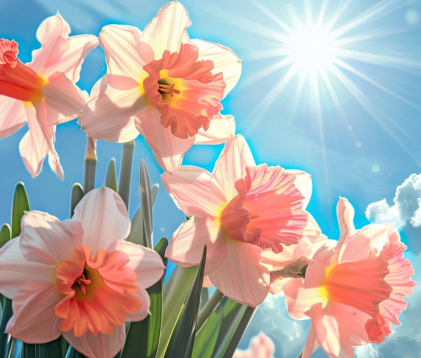 Pink Party Daffodil Bulbs for Planting (10 Bulbs) – Double Pink and White Spring Flowers, Fragrant Perennial Narcissus for Garden Beds, Borders & Containers, Easy-Grow Fall Planted Bulbs