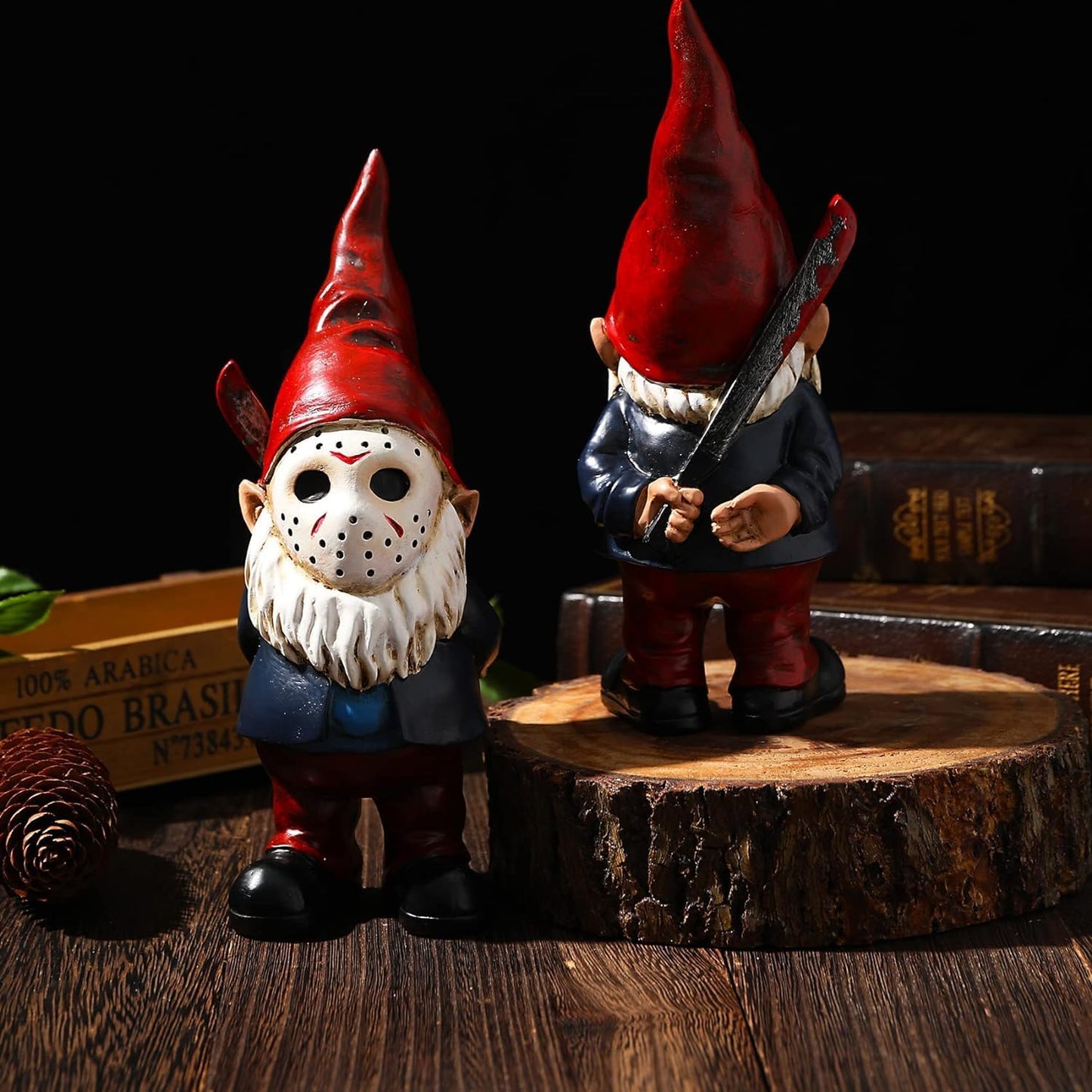 SPINNDO Garden Gnomes Outdoor Decor Yard Art Garden Statues Horror Gnome Gardening Gifts for Women