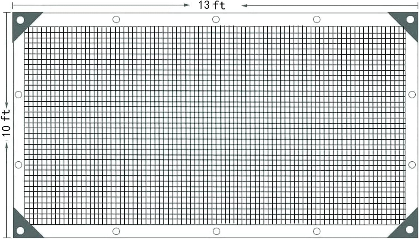 Shade Cloth 90% 10 Ft x 13 Ft Sun Shade Net with Grommets UV-Blocking Net for Plants Cover Greenhouse Barn Flowers Patio Lawn Outdoor