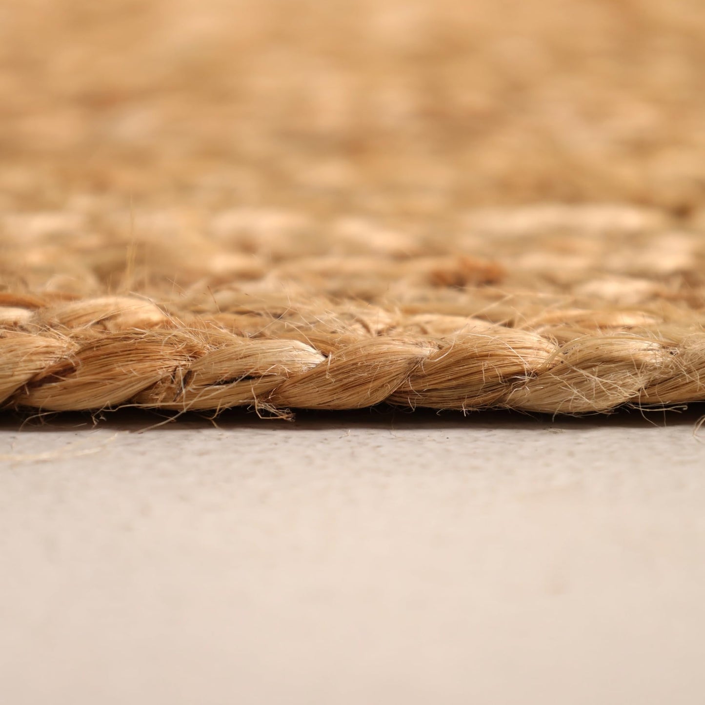 VEVARA HOMES Hand Braided 8'x10' Jute Area Rug - Premium Eco Friendly Natural Fiber Farmhouse Style Rugs for Living Room, Bedroom, Dinning Room, Hallway, Office