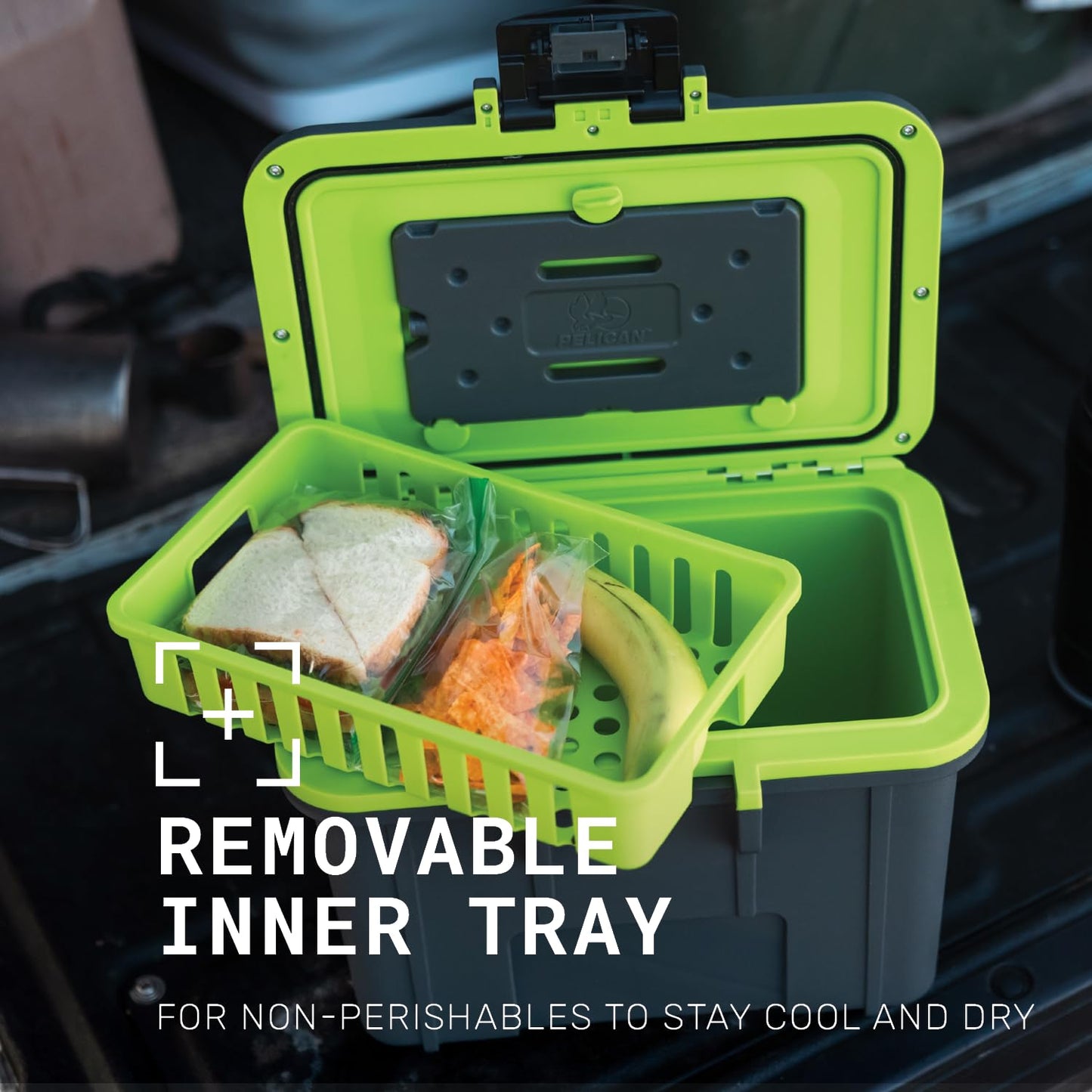Pelican 8 Quart Personal Lunch Box Cooler (Dark Gray/Green)