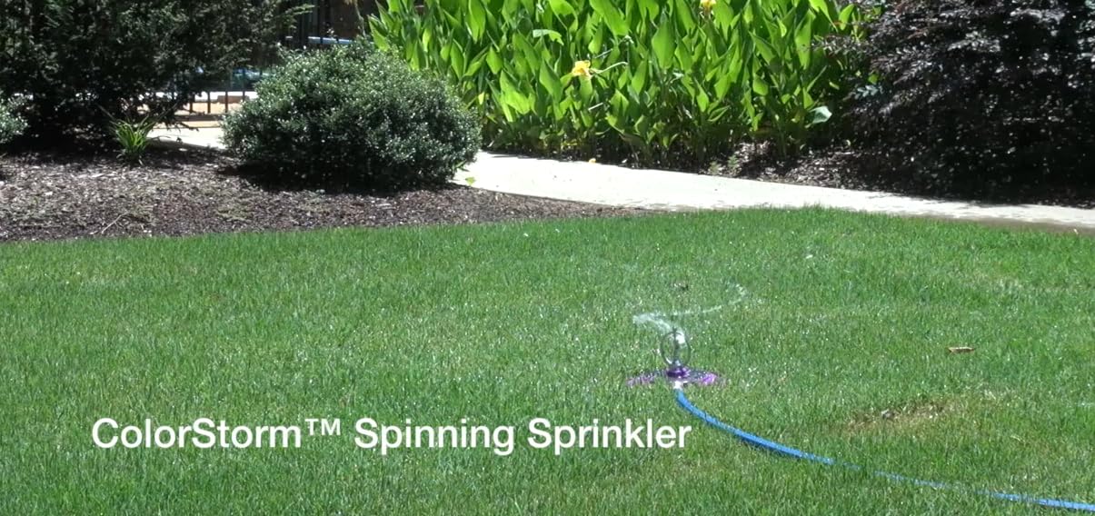 Dramm 15075 ColorStorm Spinning Sprinkler, Blue
