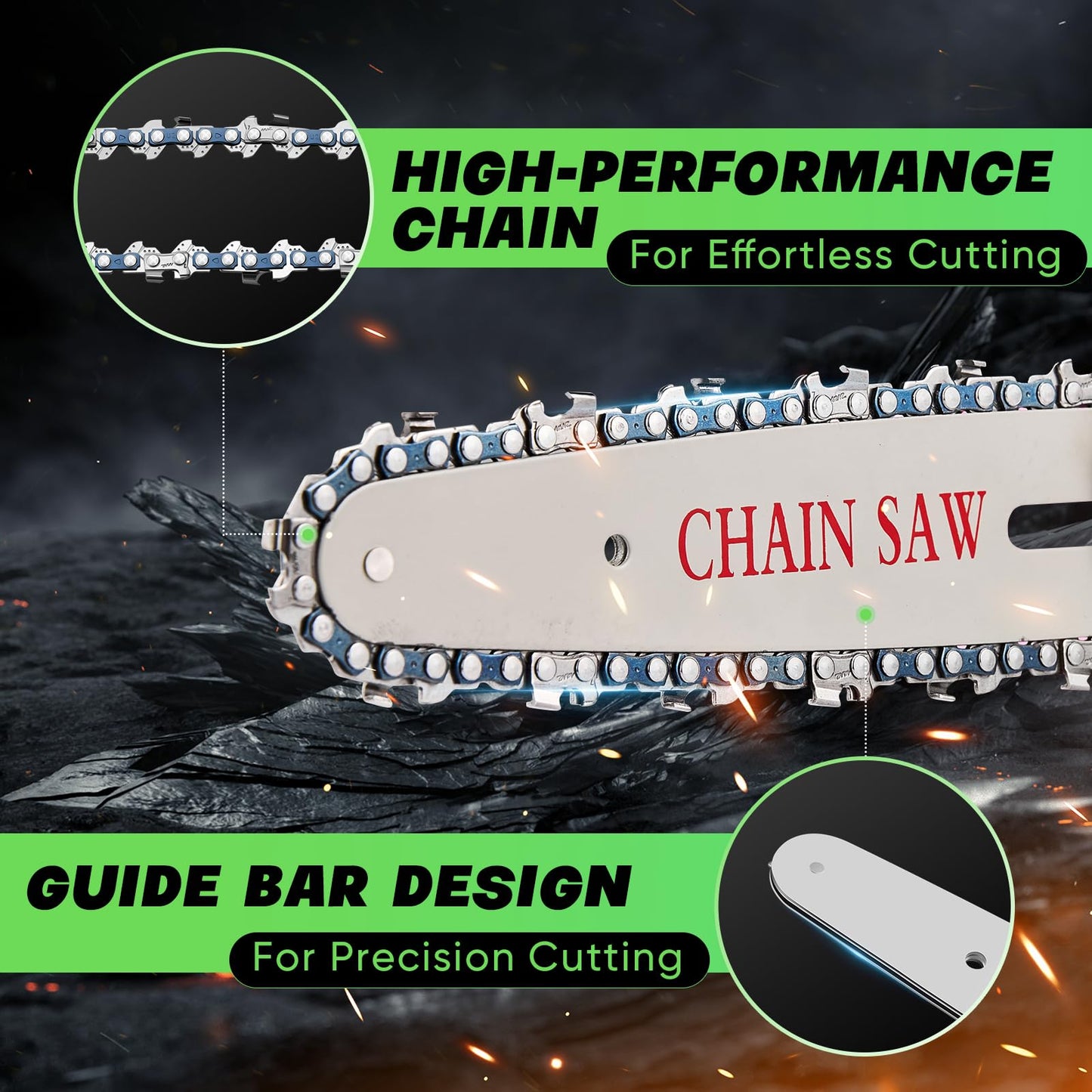 Saker Mini Chainsaw Cordless,6 Inch Chainsaw, Mini Electric Chainsaw Cordless Battery Powered,One-Hand Portable Chain Saw for Tree Trimming, Pruning&Wood Cutting,Gifts for Men Husband