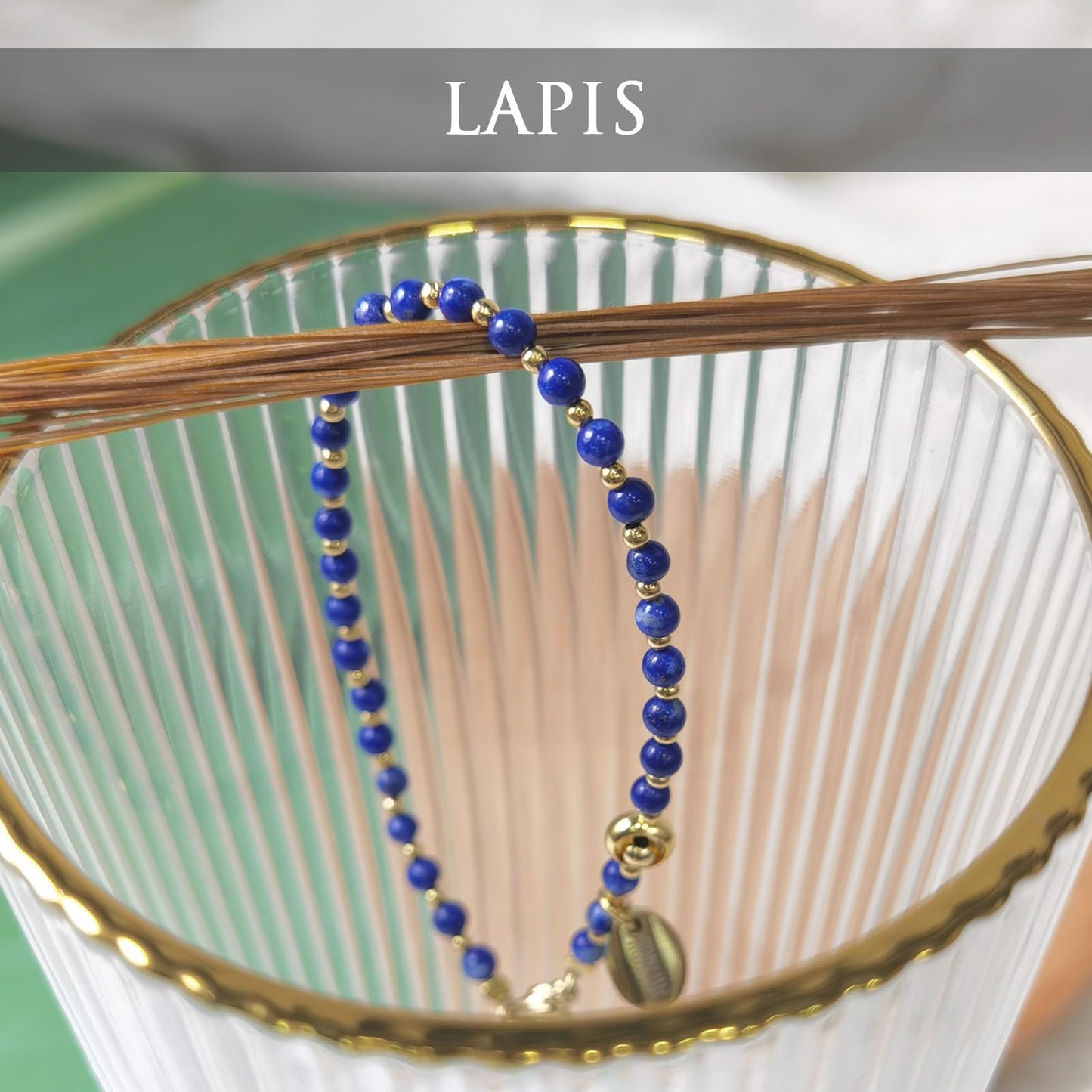 Morchic 3mm Blue Lapis Lazuli Natural Gemstone Beaded Bracelet for Women, Dainty Tiny Charm Jewelry, Adjustable 7.1-8.6", Ideal Birthday Holiday Gift
