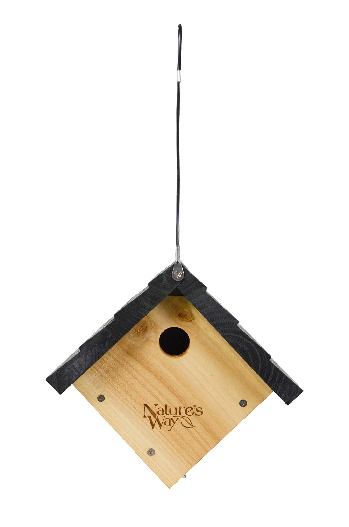 Nature's Way Bird Products CWH1 Cedar Wren House, 8" x 8.875" x 8.125", standard, Brown