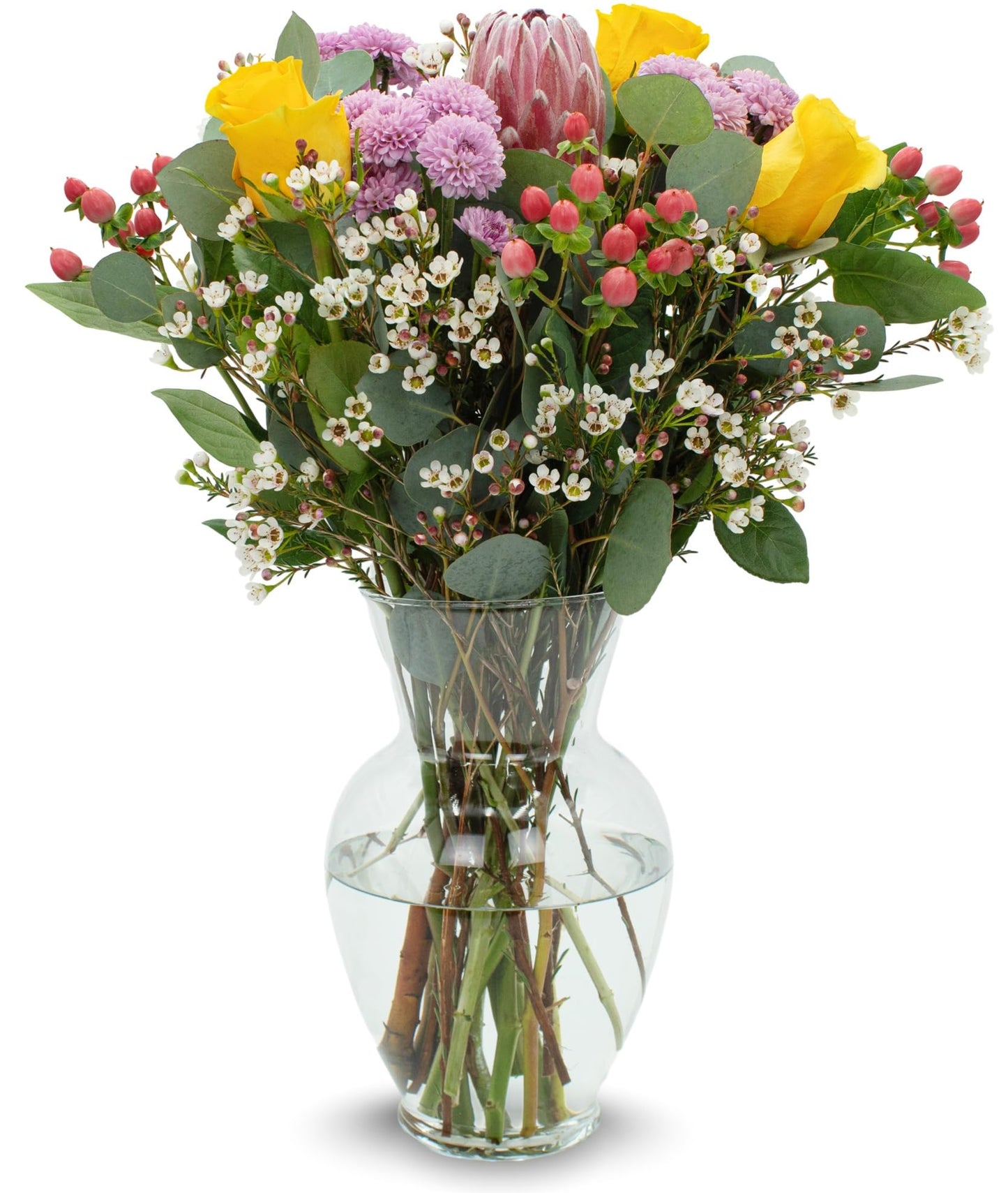 STARGAZER BARN Blooming Cheer Bouquet (Vase Included) - Hand-Tied in the USA - Fresh Flower Delivery for Birthday, Anniversary, Sympathy, Home Decor, Wedding, Mother's Day