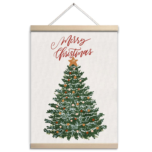GOVGRTB Vintage Christmas Wall Art Decor for Living room, Christmas Tree Poster Decoration for Bedroom, Xmas wall decor for Women Girls for Home Office Decor 12x16 In