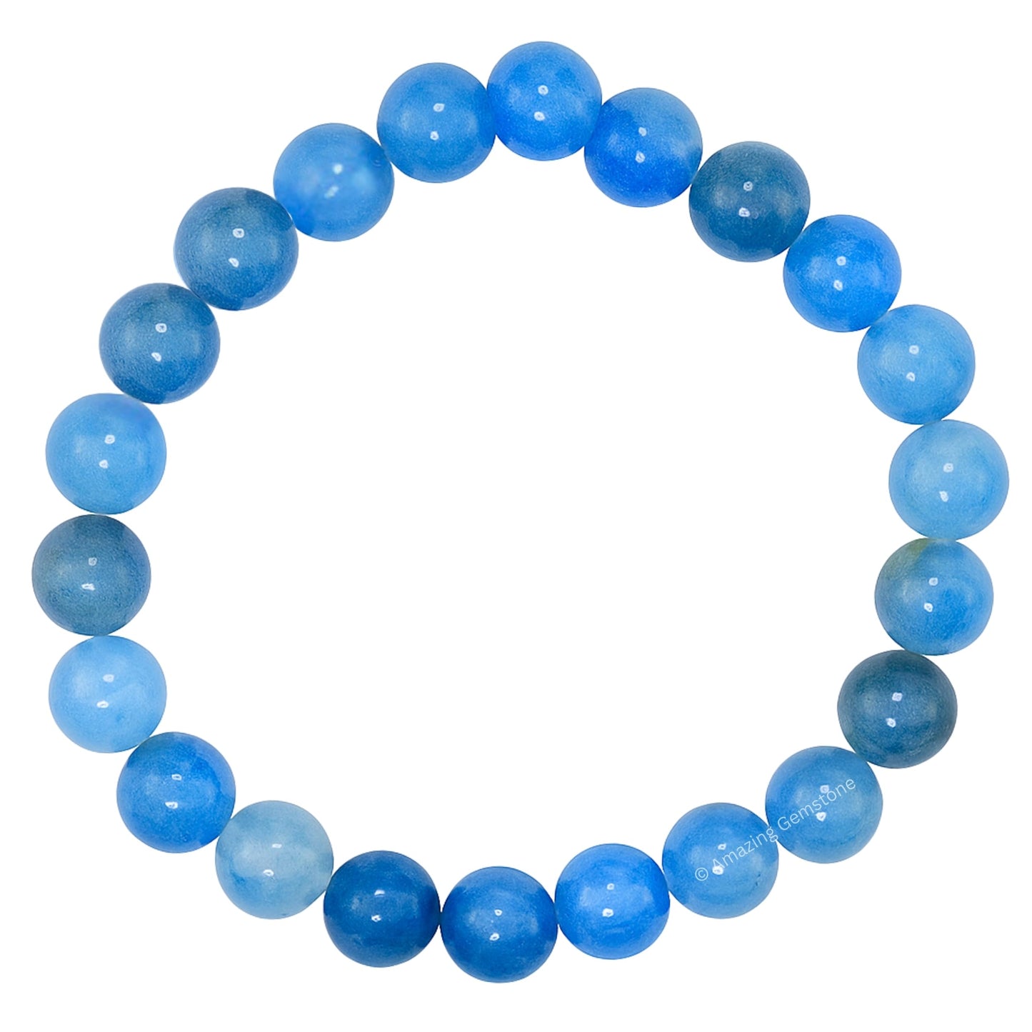 Amazing Gemstone Crystal Bracelet for Women Men's Gifts - Protection Healing Crystal Bracelet - 8mm Gemstone Beaded Stretchable Bracelet Pulseras Para Hombres Mujer Stocking Stuffers Mothers Day Gift (Blue Aventurine)