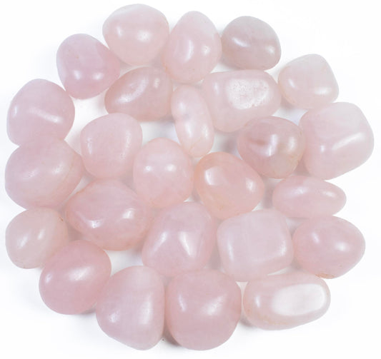Crocon 1LB Rose Quartz Tumbled Stones and Crystals Bulk 2000+ Carats Natural Crystal Kit for Reiki Healing Polished, Mothers Day, Tumble Stones, Chakra Balancing, Gift, Home Decor Size : 20mm