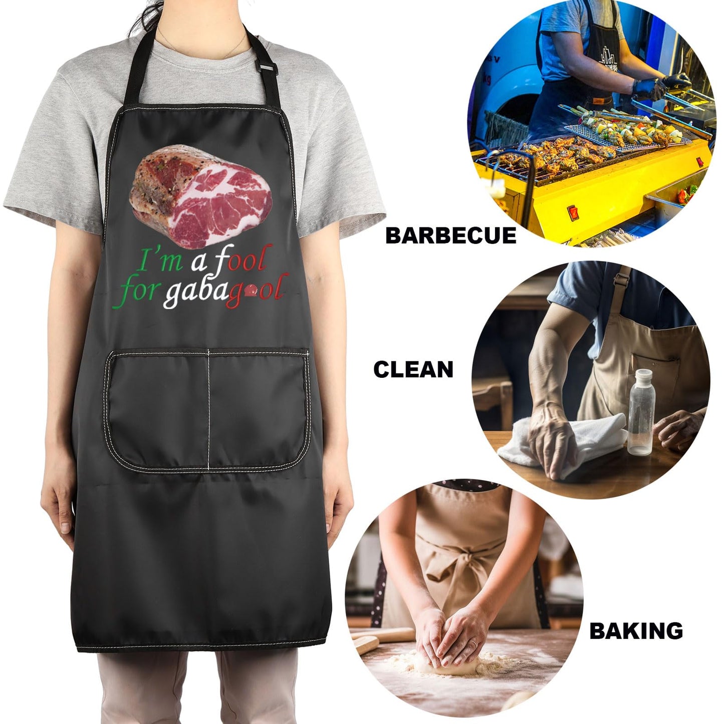 JNIAP Tony TV Show Apron Tony Gifts Tony And Duck Gifts Capicola Lover Gift Gangster Movie Apron(gabagol ap)