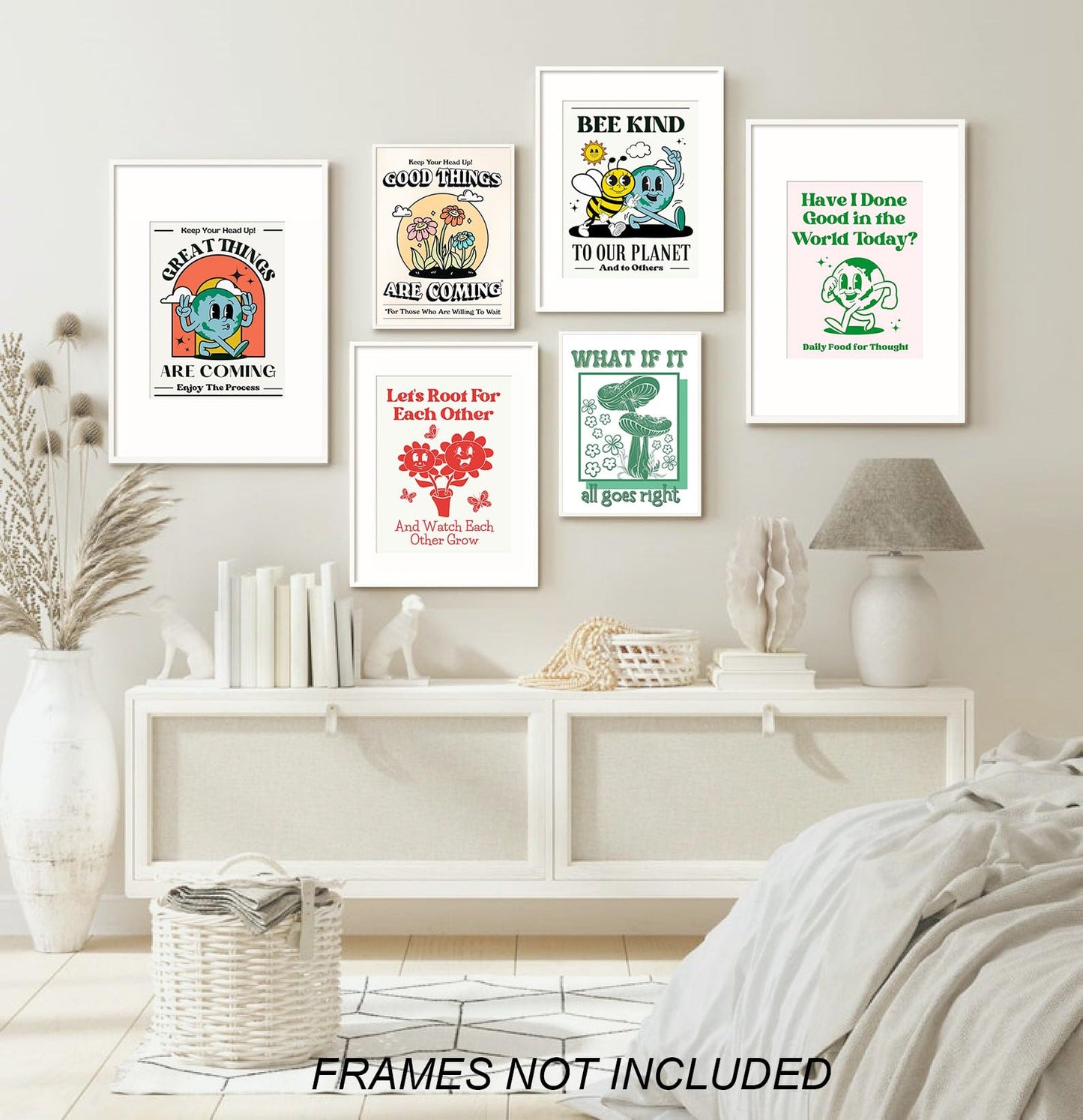 GIFTSFARM Vintage Posters, Retro Wall Art, Retro Poster for Room Aesthetic