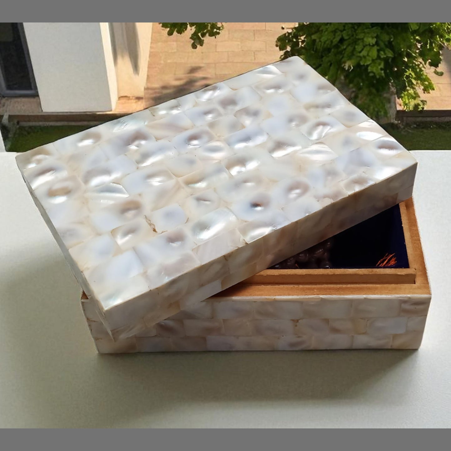 White Decorative Wooden Box | Unique Handcrafted Shiny Jewelry Storage Box | Elegant Keepsake Organizer for Home Décor | 6X4X2.5"Inch Great Birthday Gift, Wedding Gift & Special Occasion Present