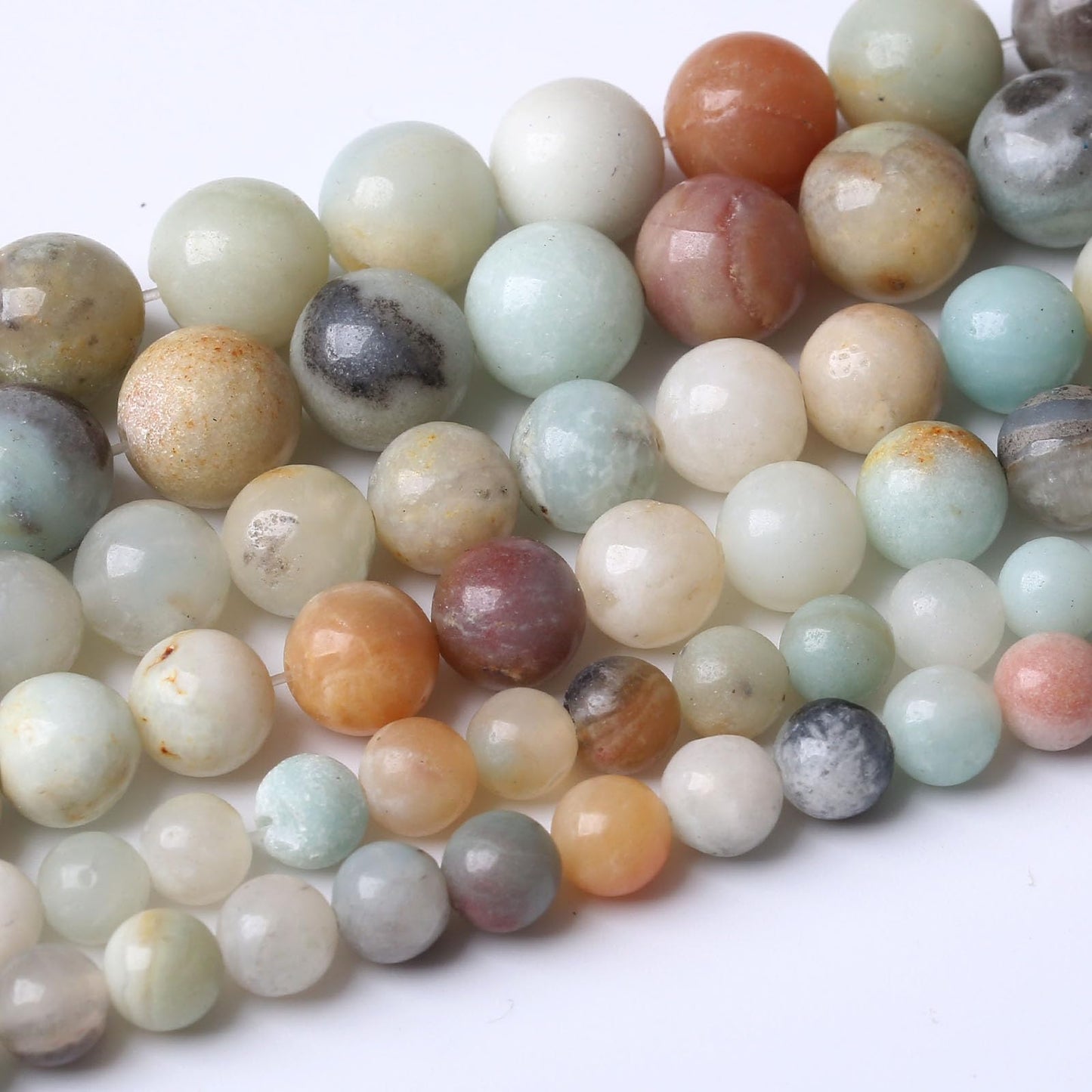 88PCS 4MM Amazonite Beads Stone Beads Natural Gemstone Bead Crystal Healing Energy Jewelry Making DIY 15 inches