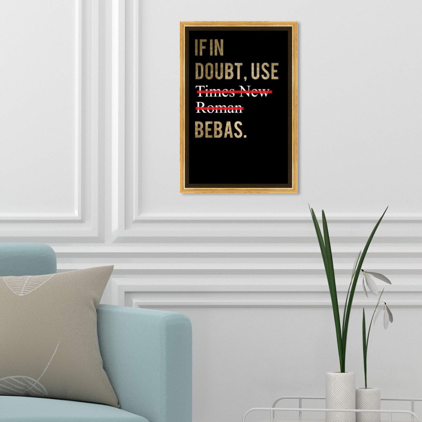 Hatcher and Ethan Typography Wall Art Framed Canvas Prints 'The Proper Way' Quotes and Sayings Home Décor, 10" x 15", Gold, Black