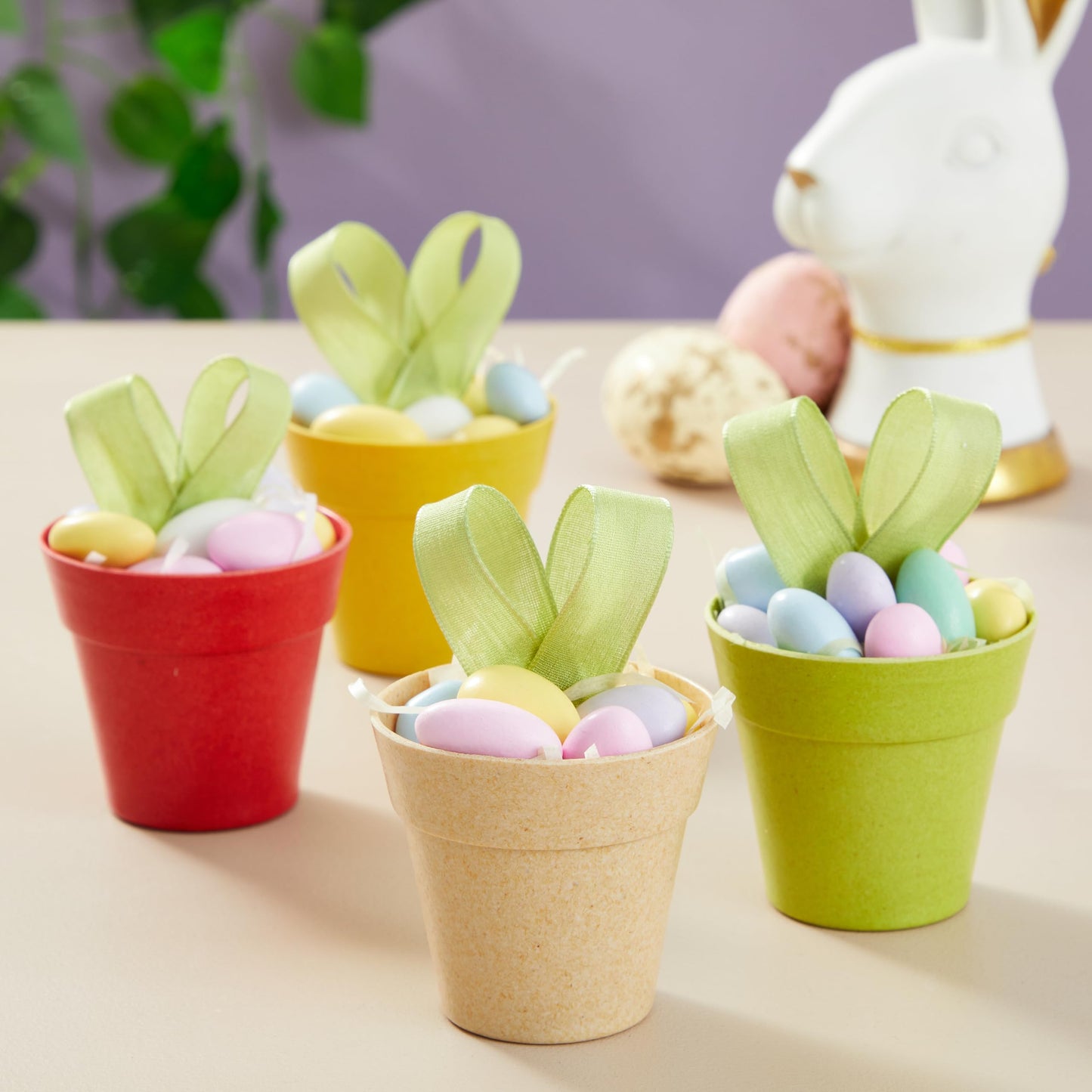 Juvale Mini Plastic Plant Pots - Drainage Hole for Flower Pots - Sturdy Planter for Indoor Plants - Pack of 24, 2.5 x 2.3 in, Multicolor