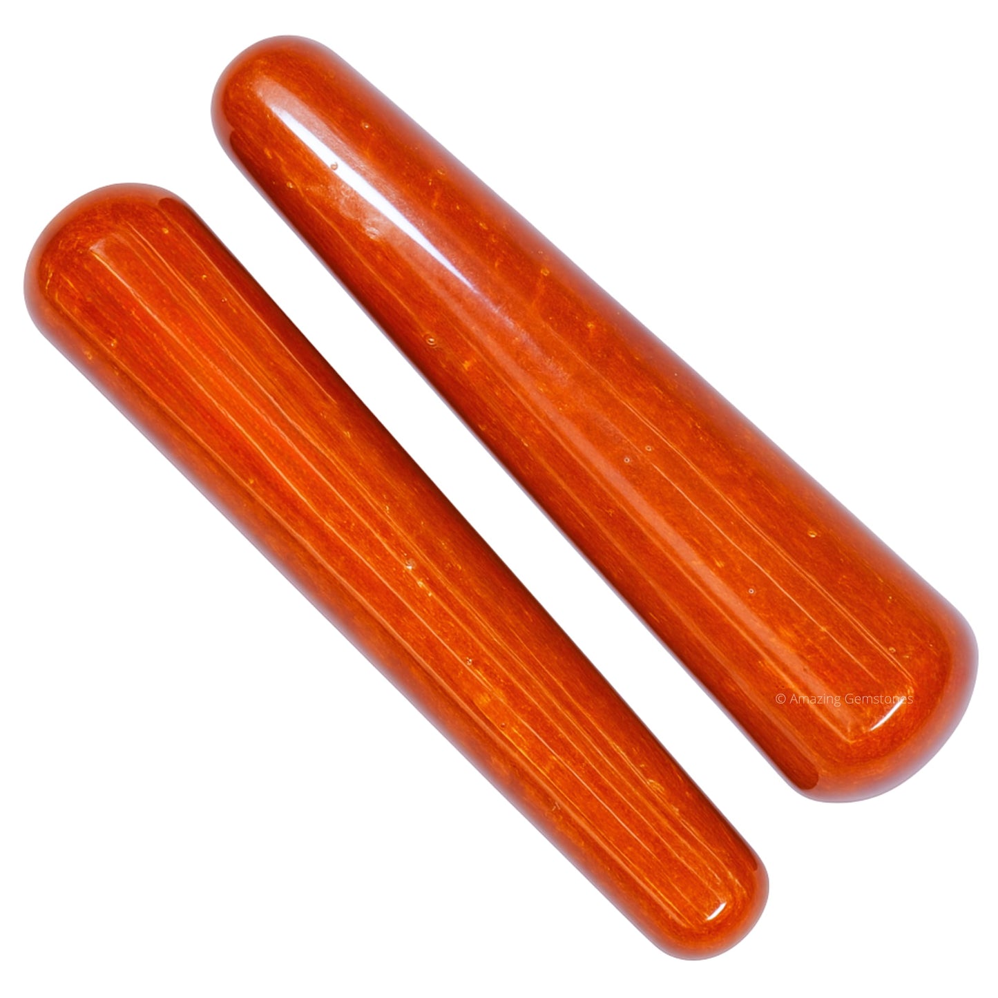 Amazing Gemstone Red Jasper Crystal Wand Massage Stick - Pelvic Wand Gua Sha for Adults - Crystals and Healing Stones Massage Wands for Adults Gifts (Smooth)