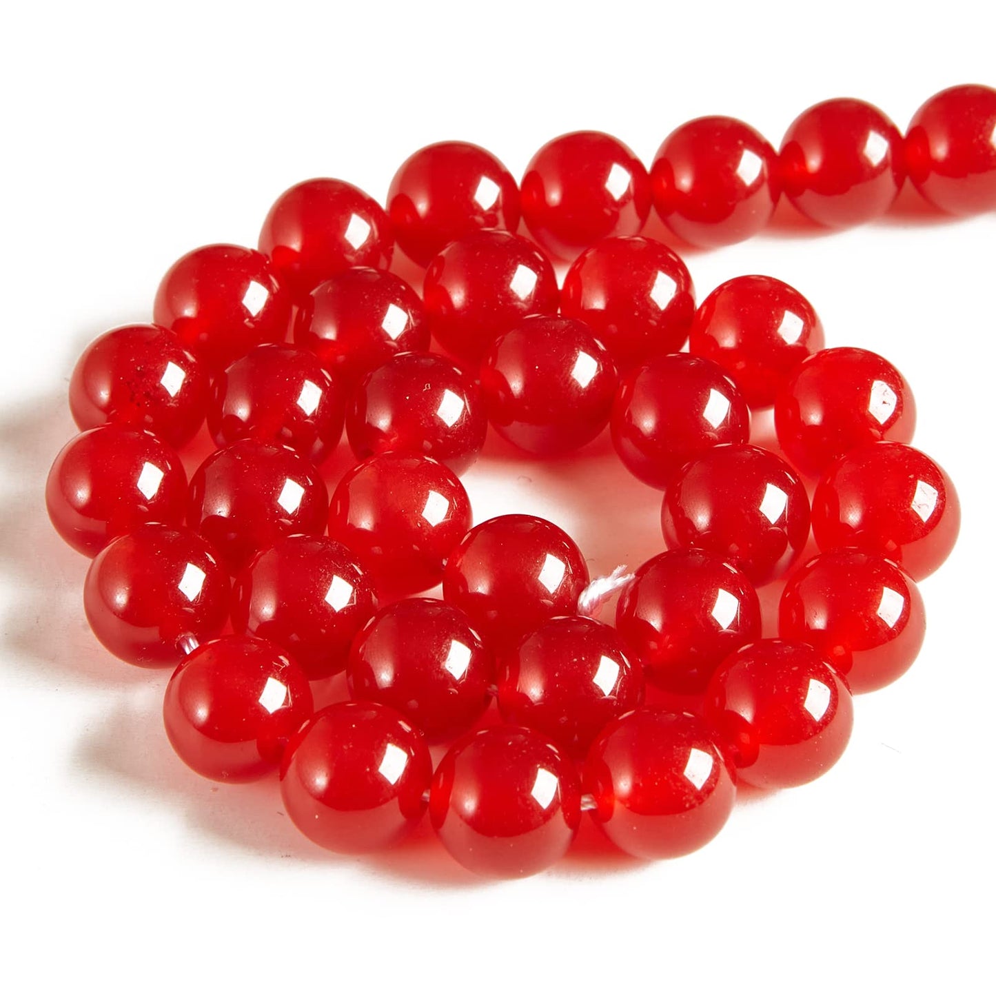 100pcs 6mm Carnelian Beads Natural Gemstone Beads Round Loose Beads for Jewelry Making