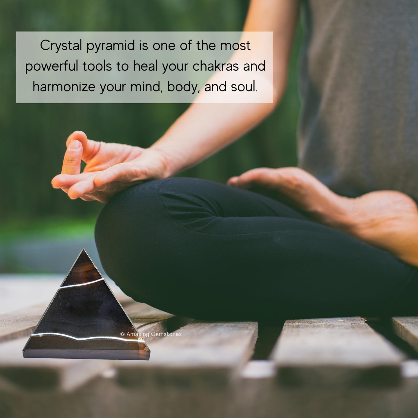Amazing Gemstone Black Onyx Pyramid Crystal Healing Stones - 2" Great Pyramid Figurine of Natural Stone Pyramid for Meditation, Reiki, Chakra Balancing and Crystal Pyramids Grid