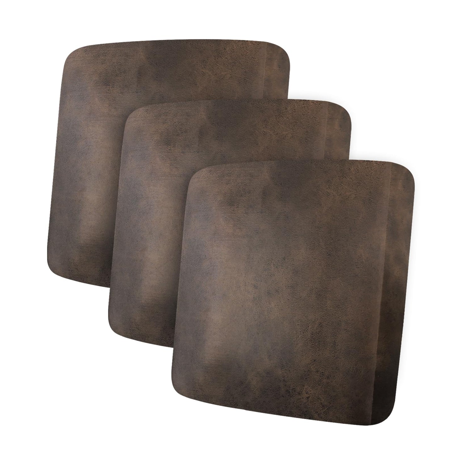 ANARACHON Leather Look Couch Cushion Covers Sofa Seat Slipcovers Sets Couches Furniture Protector for Sectional Armchair Loveseat Pets Kids Stretch Spandex Fabric(3 Cushion Sofa, Brown)