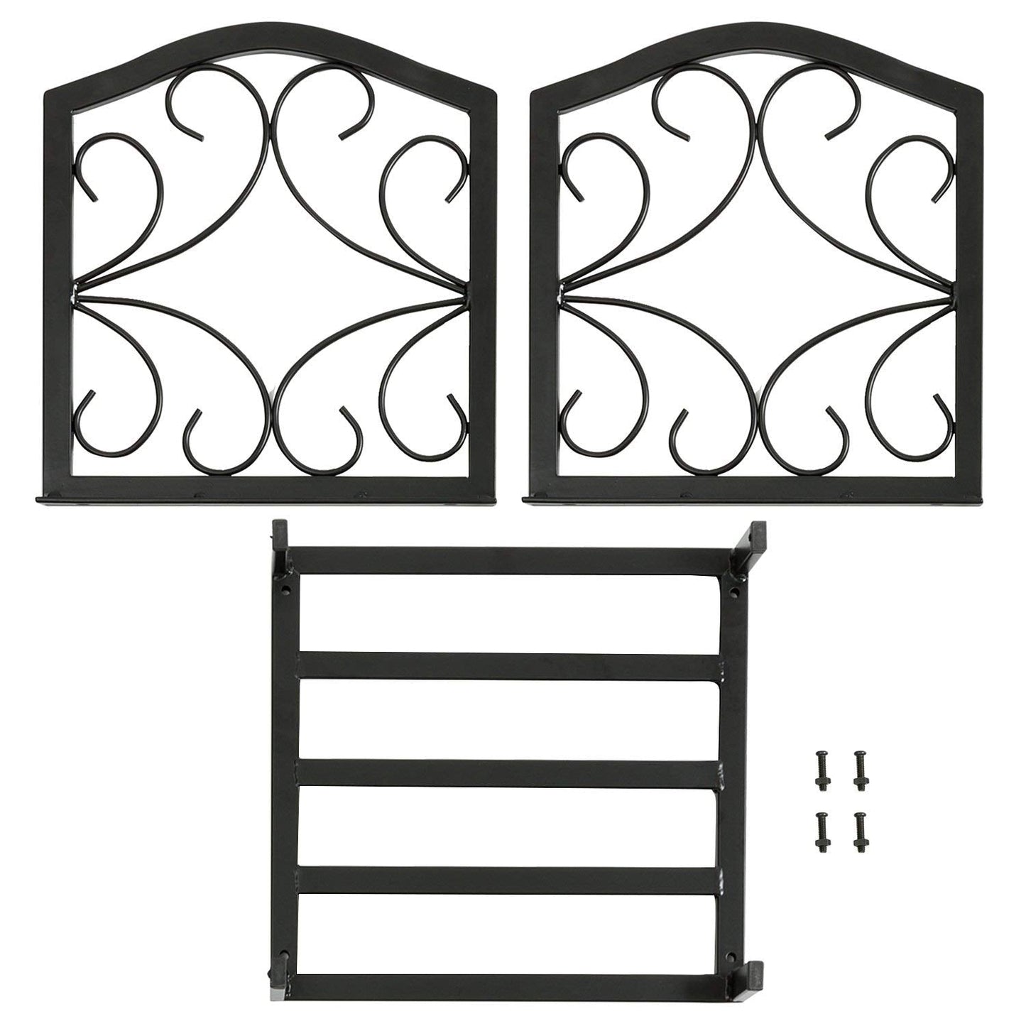 PHI VILLA 17 Inch Small Firewood Racks Indoor/Outdoor Firewood Bin Wood Burning Stove Accessories Wood Storage Log Rack Holder