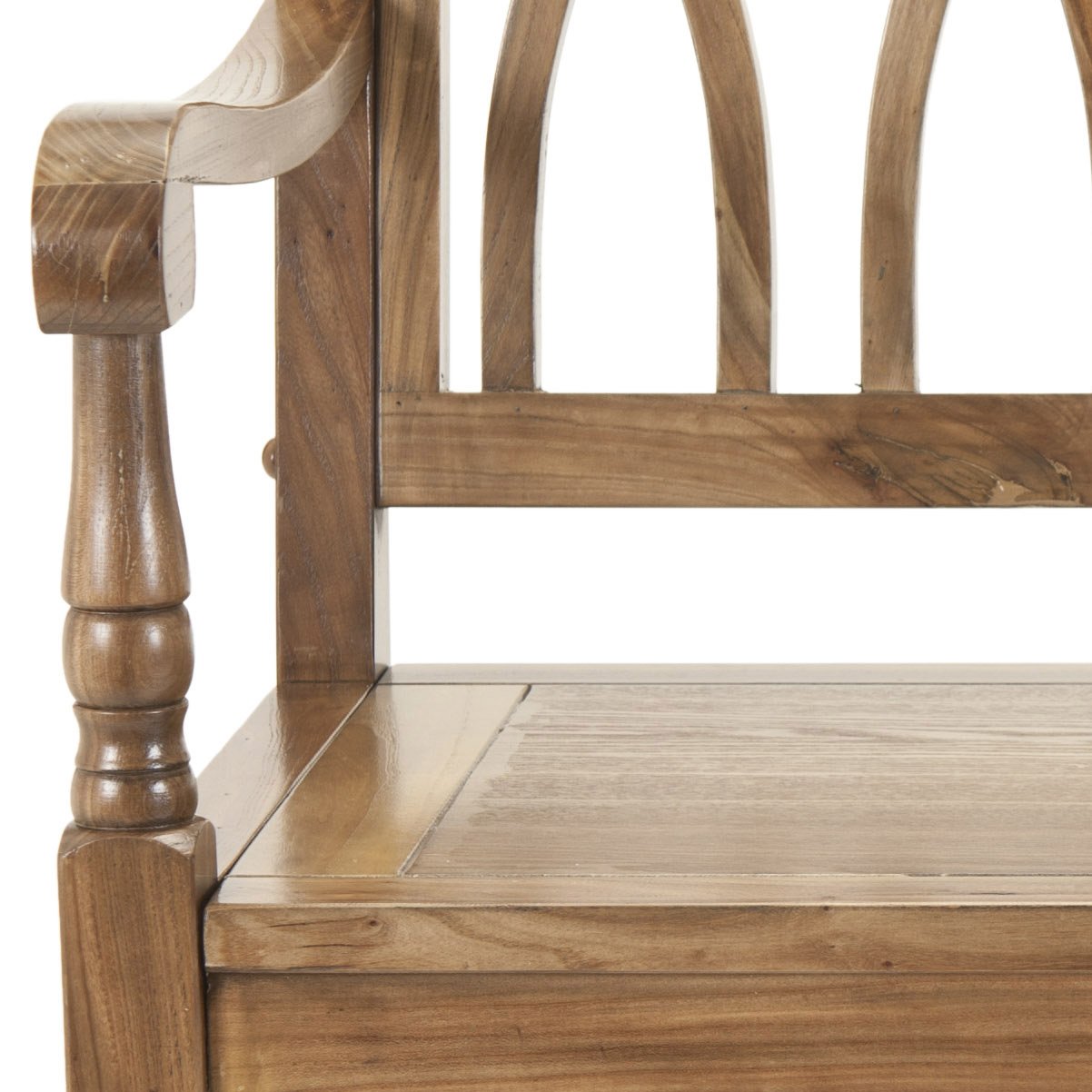 SAFAVIEH Home Collection – Benjamin Oak Brown Solid Wood Accent Bench, Indoor Bench for Entryway, Bedroom or Living Room (AMH6500E)