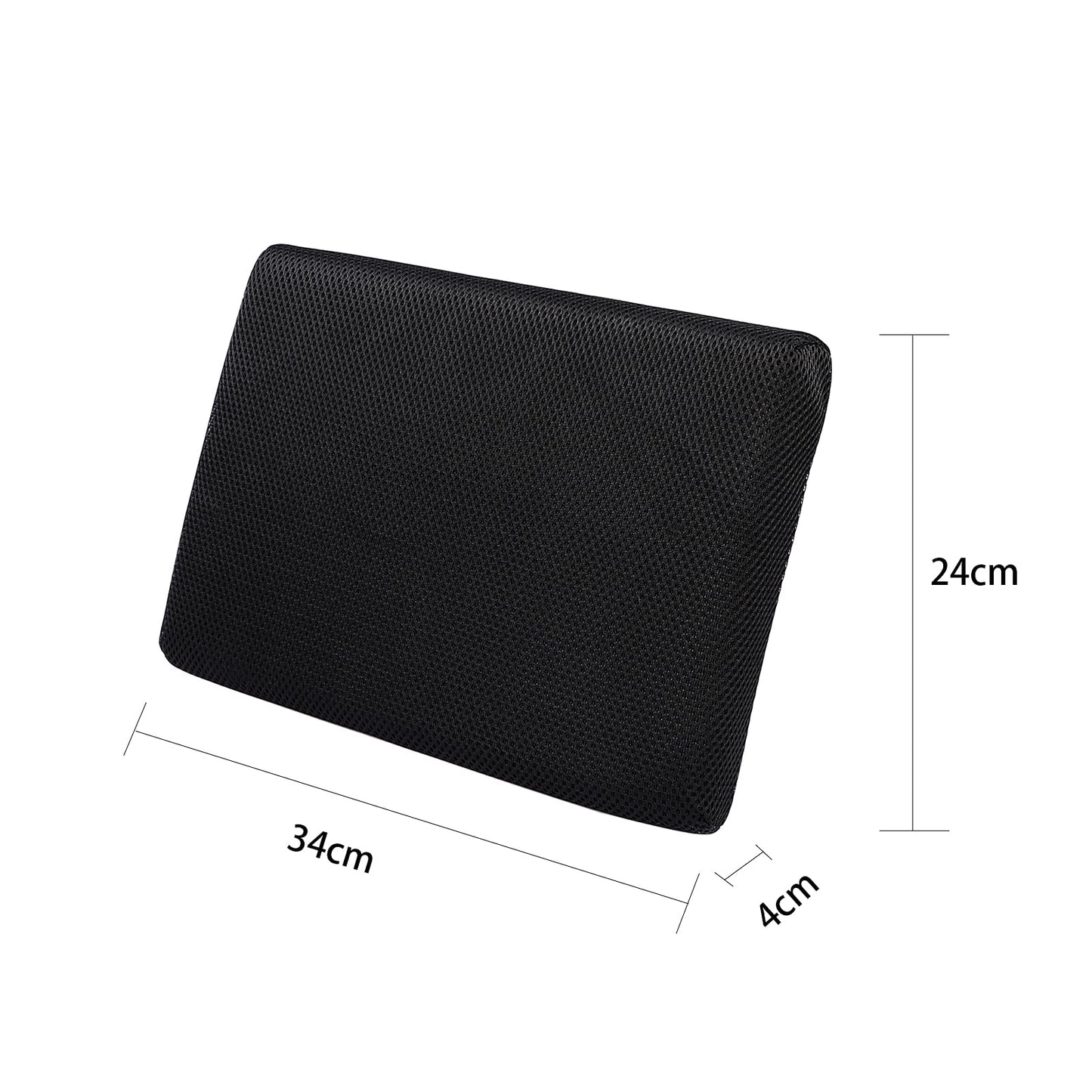 BXT Saddle Stool Cushion Pads, Bench Rectangular Stool Seat Cushion Rectangle Chair Pad Seat Covers with Buckle Strap for School Kitchen(Black)