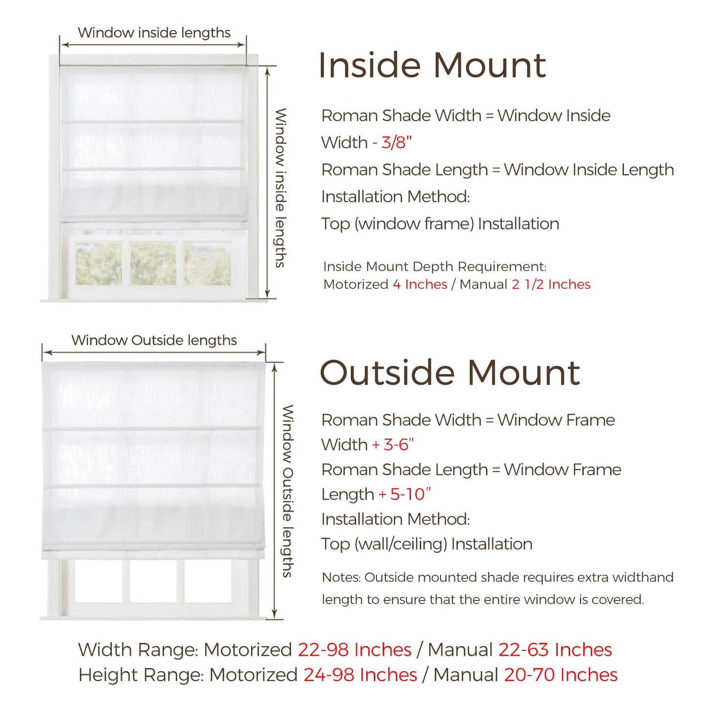 TWOPAGES Linen Roman Shades for Windows Custom Cordless Blinds for Indoor Windows,French Doors,Bedroom, Living Room, Bathroom(Sand Beige, Custom Made)
