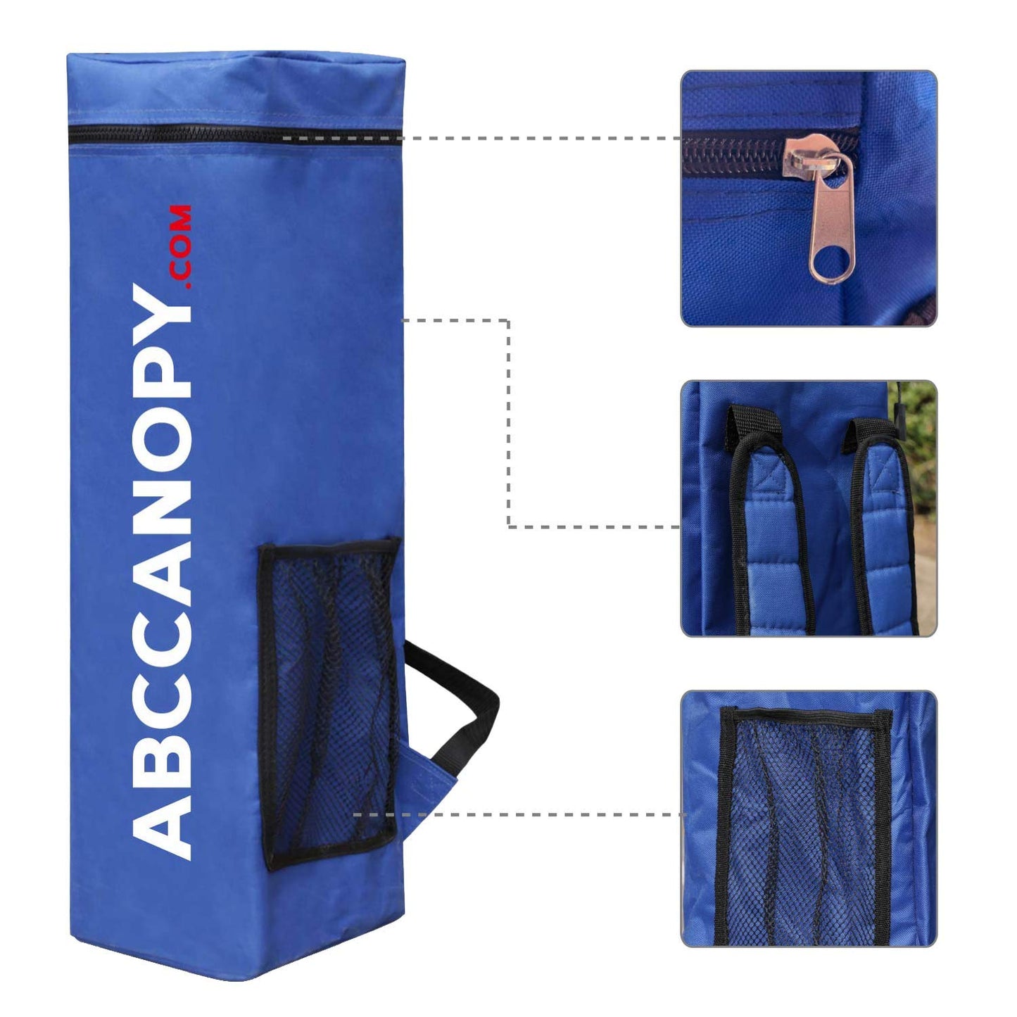 ABCCANOPY Pop Up Canopy Tent-10x10 Outdoor Camping Canopy Slant Leg Beach Canopy Tent with Backpack Bag,10 x 10 ft Base / 8 x 8 ft Top，White